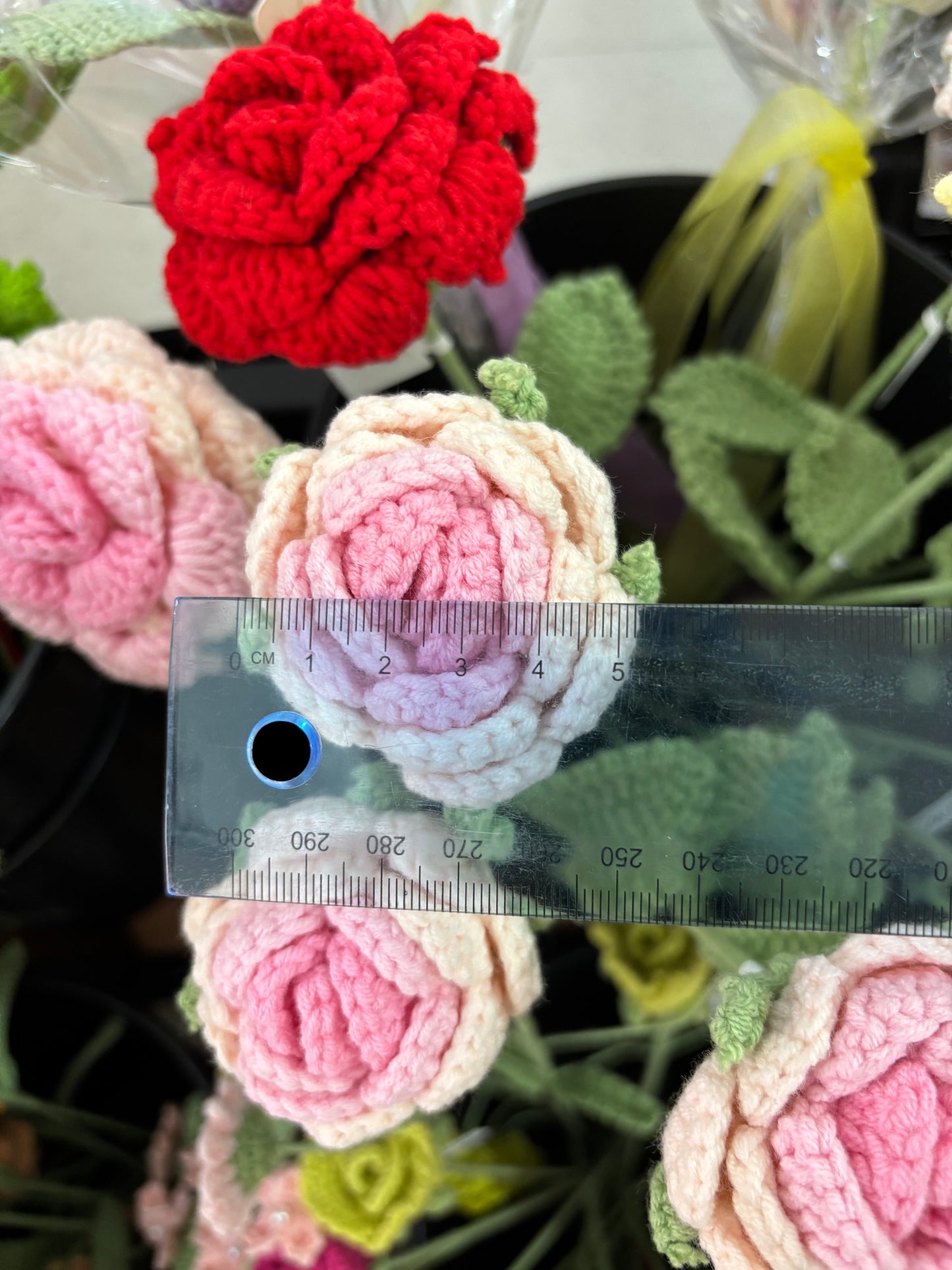 Handmade Crochet Pink Rose – Soft Pastel Elegance