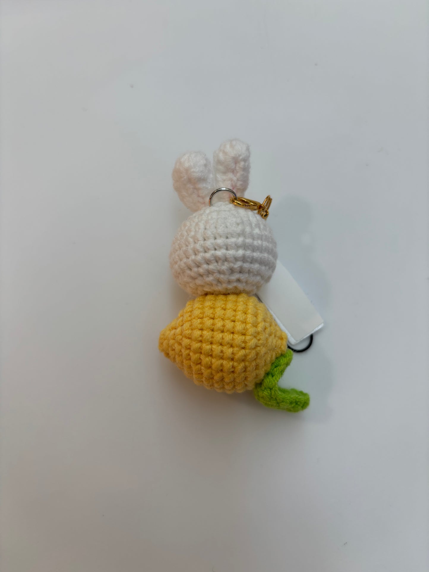 Handmade Crochet Bunny Keychain with Fruit Design – Cute and Unique