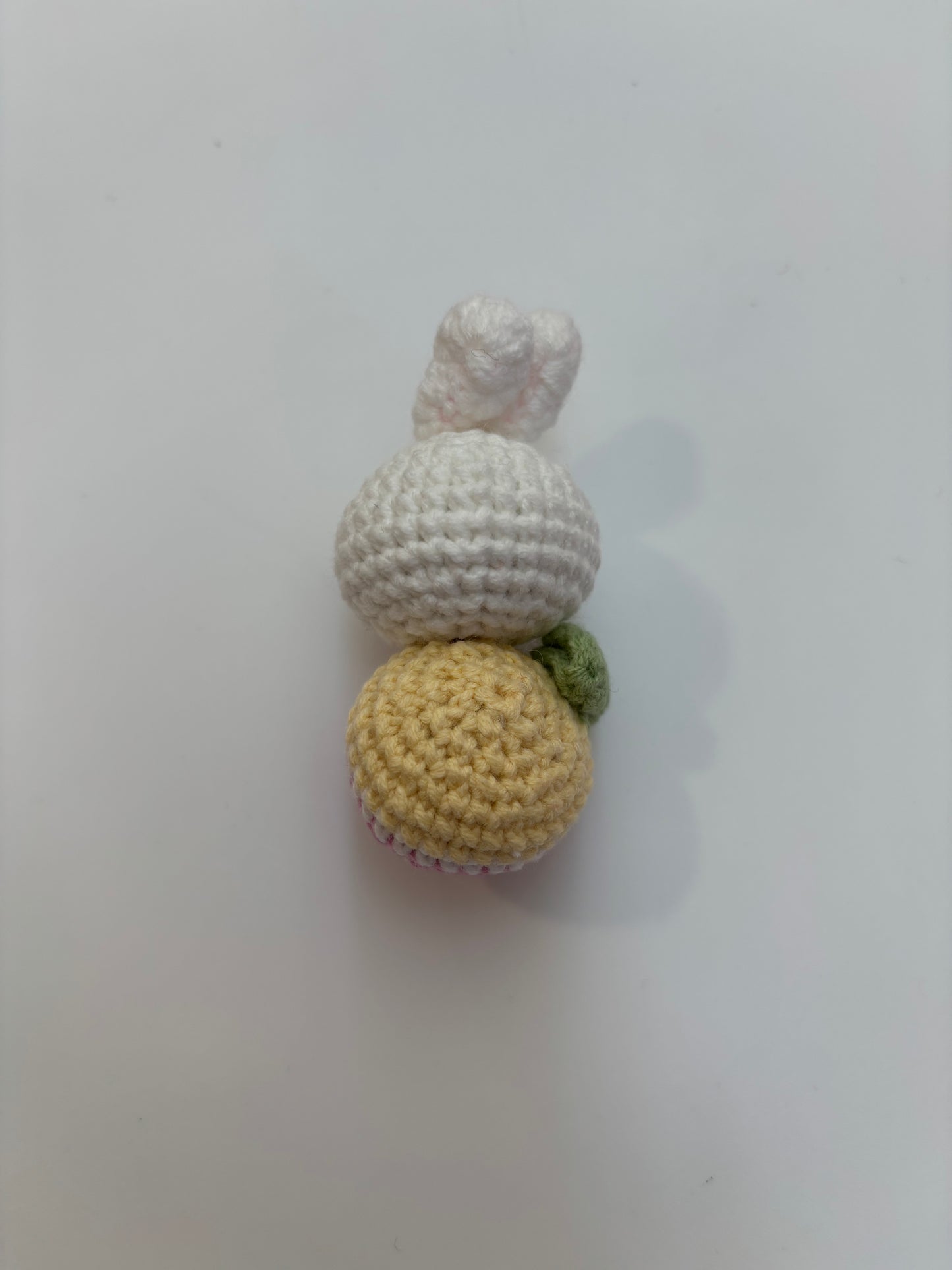 Handmade Crochet Bunny Keychain with Fruit Design – Cute and Unique