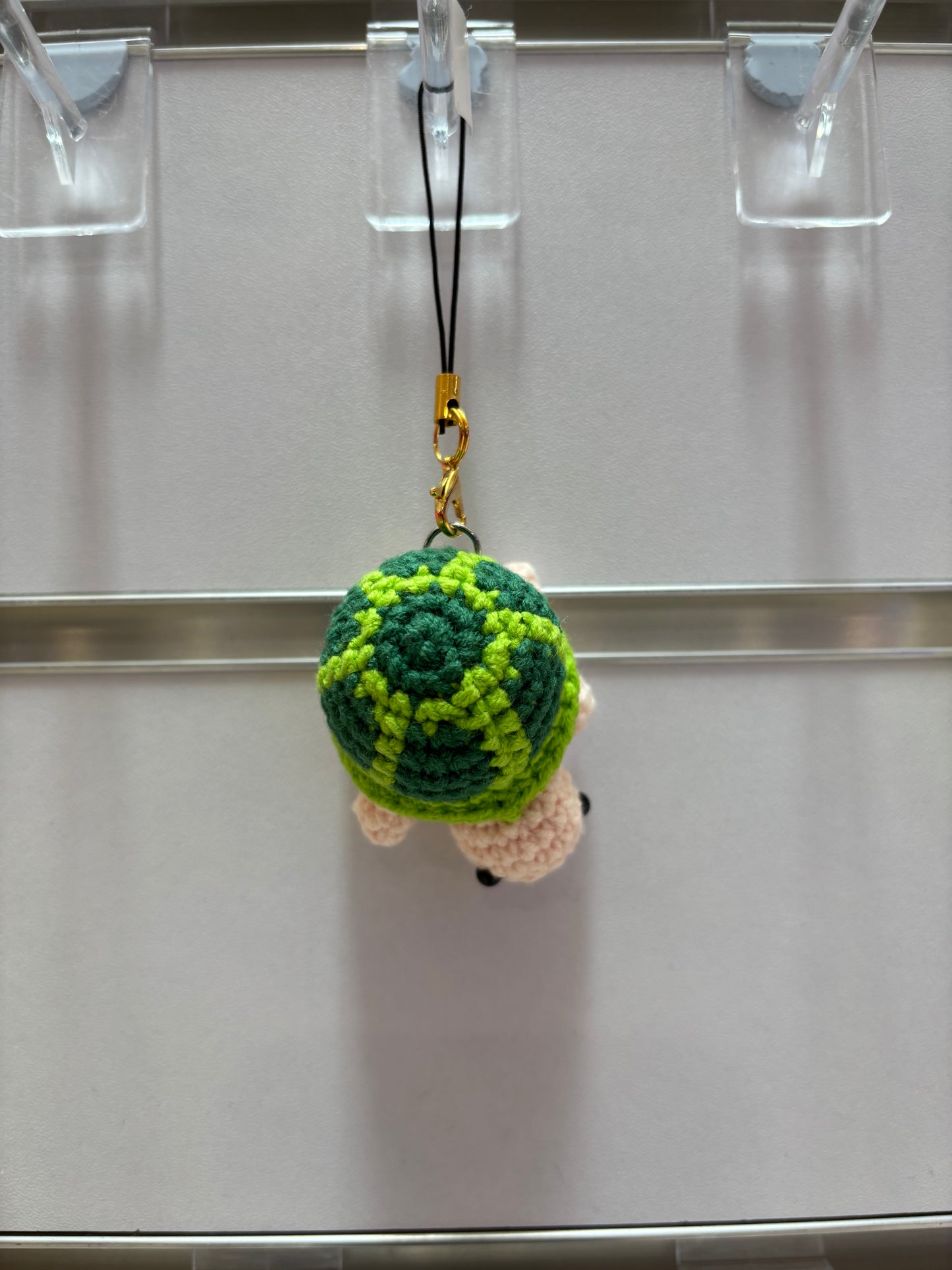 Handmade Crochet Turtle Keychain – Adorable Green Companion