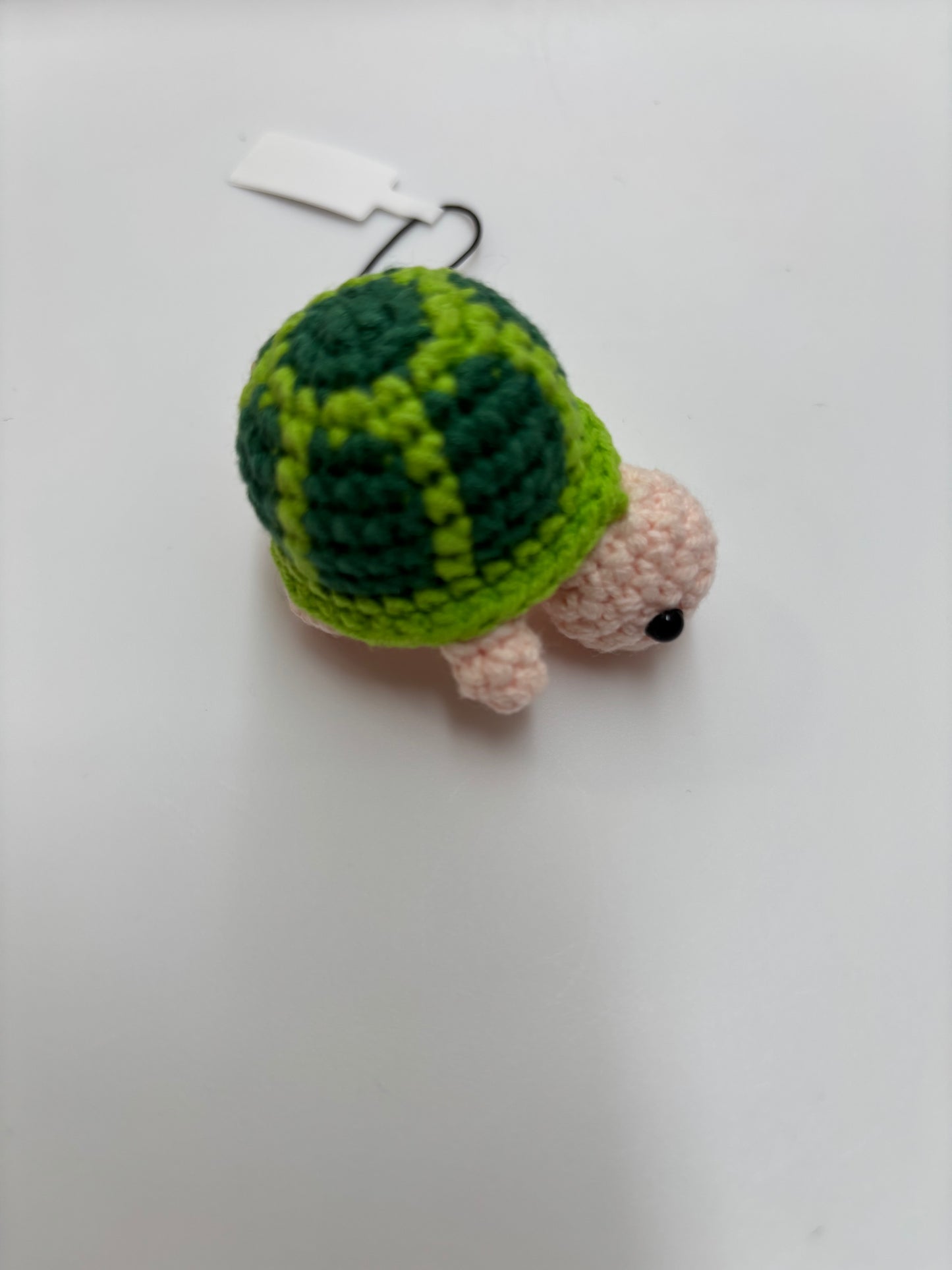 Handmade Crochet Turtle Keychain – Adorable Green Companion