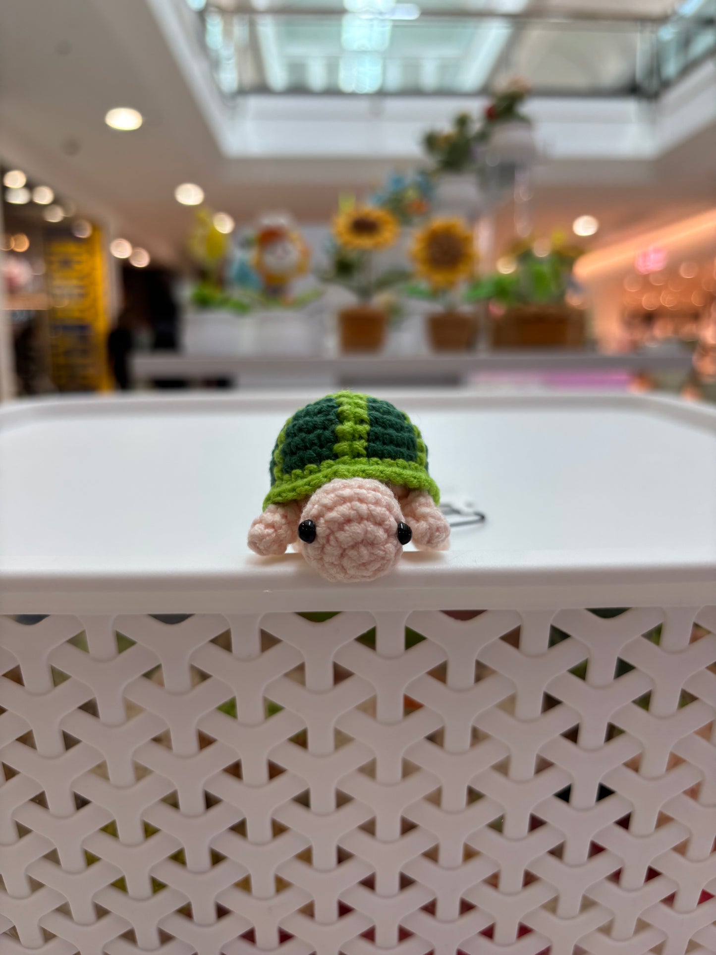 Handmade Crochet Turtle Keychain – Adorable Green Companion