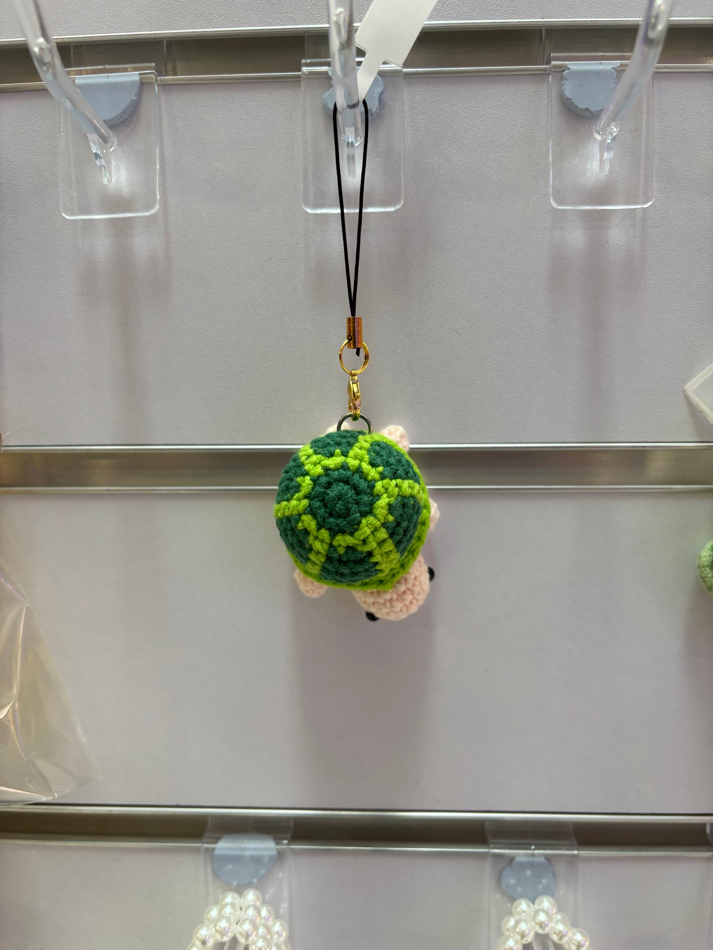Handmade Crochet Turtle Keychain – Adorable Green Companion