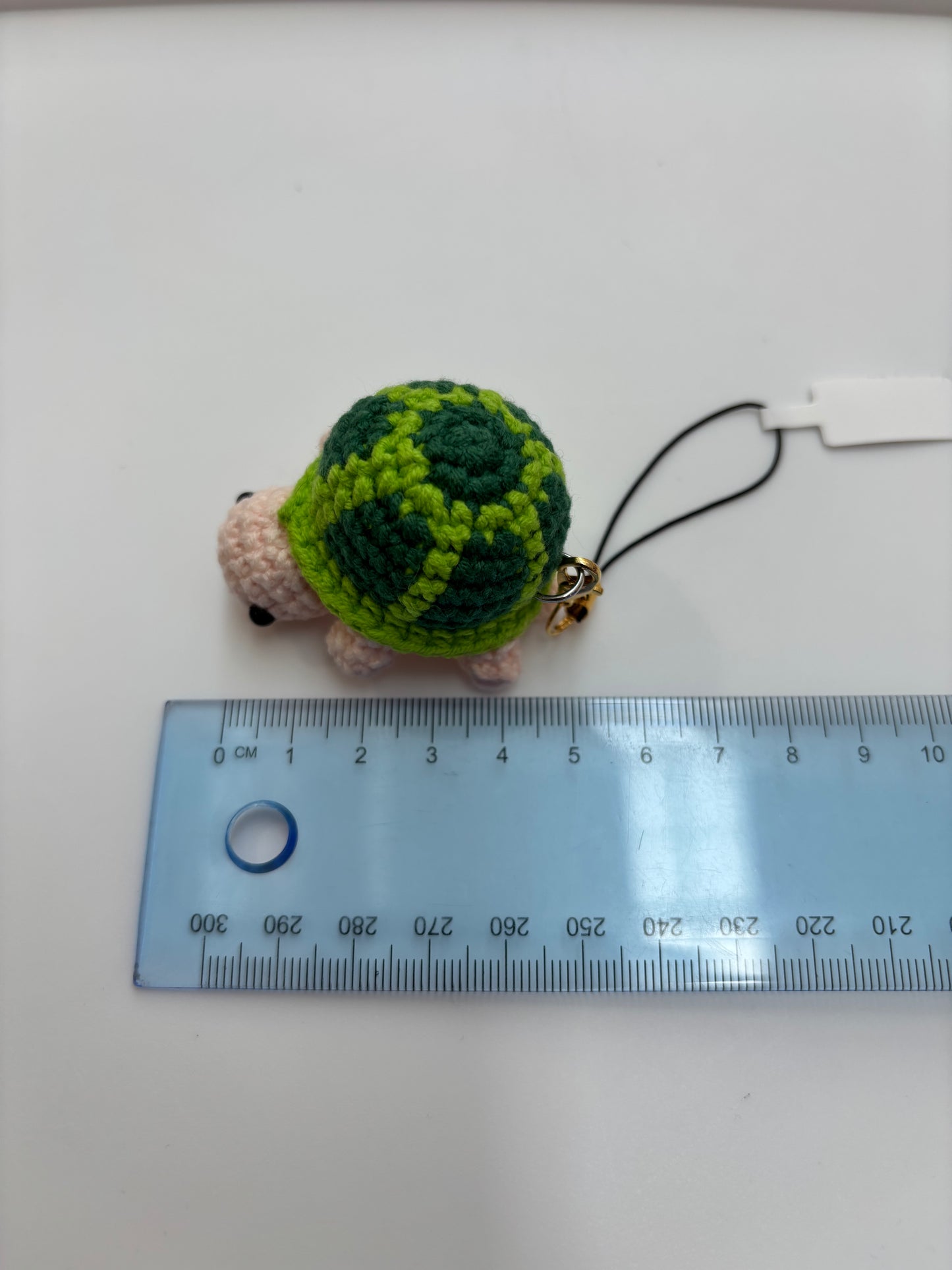 Handmade Crochet Turtle Keychain – Adorable Green Companion