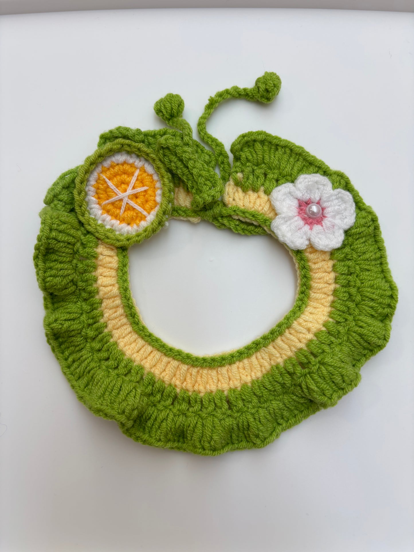 Handmade Crochet Pet Collar – Adorable and Adjustable