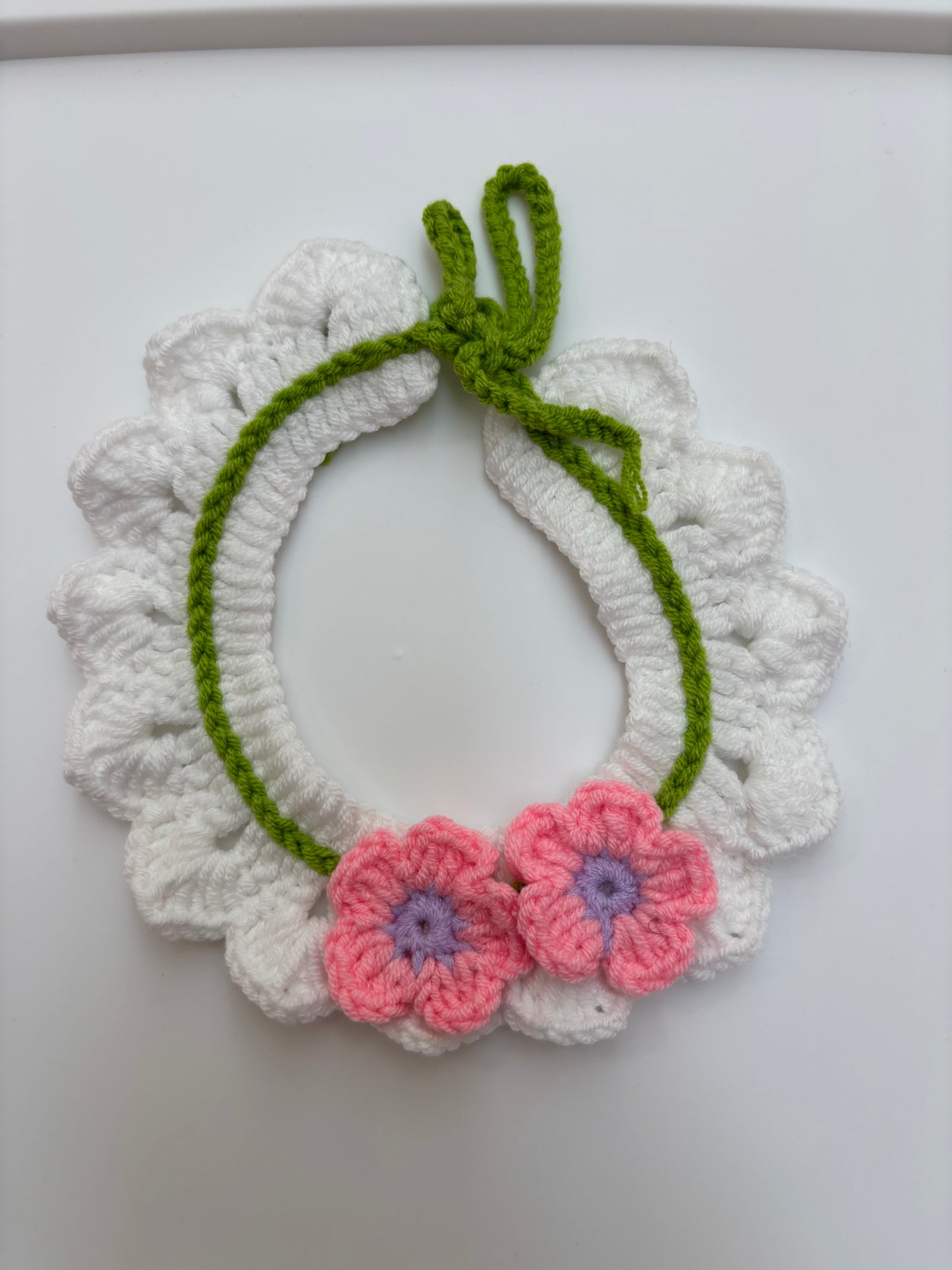 Handmade Crochet Pet Collar – Adorable and Adjustable
