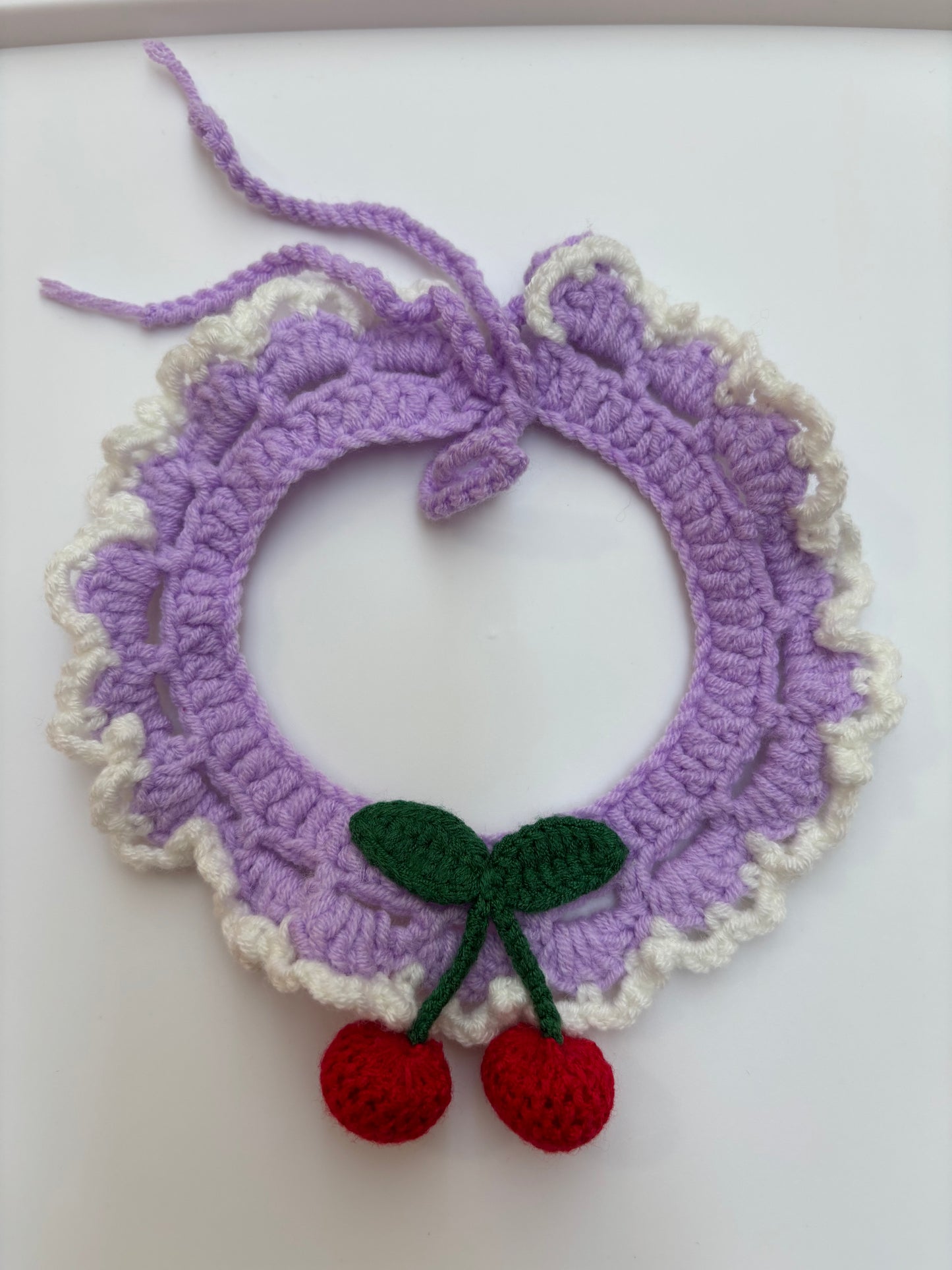 Handmade Crochet Pet Collar – Adorable and Adjustable