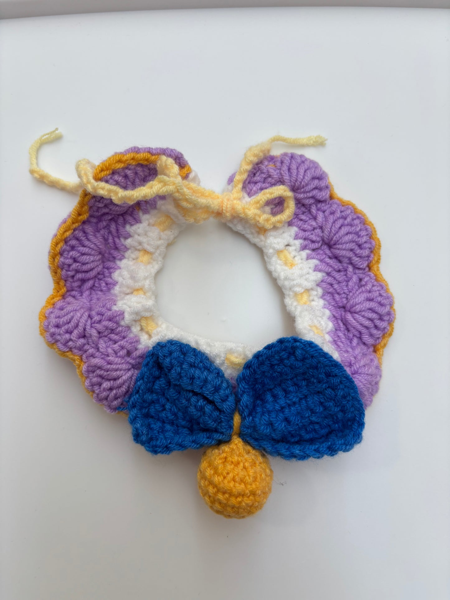 Handmade Crochet Pet Collar – Adorable and Adjustable
