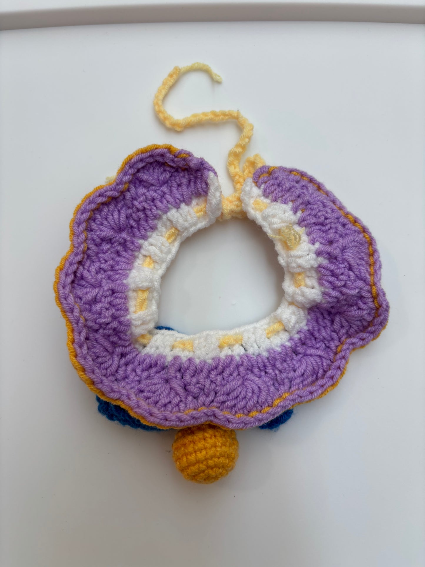 Handmade Crochet Pet Collar – Adorable and Adjustable