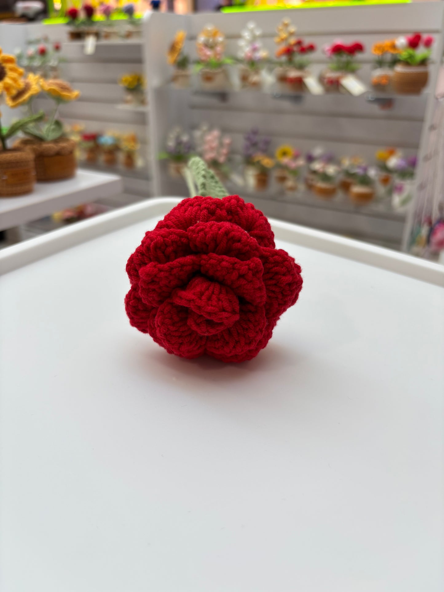 Handmade Crochet Rose Bouquet – Vibrant Yarn Roses