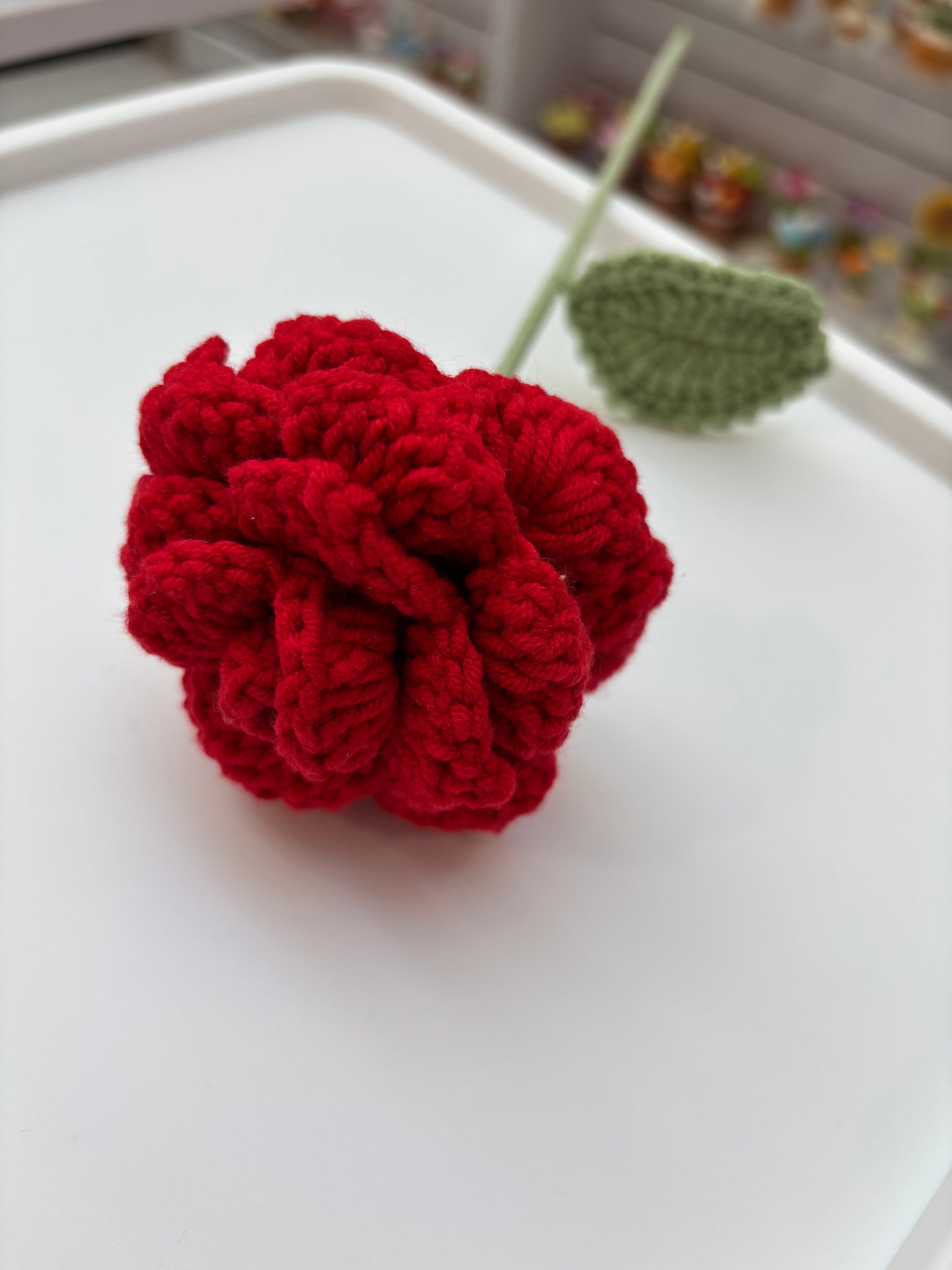 Handmade Crochet Rose Bouquet – Vibrant Yarn Roses