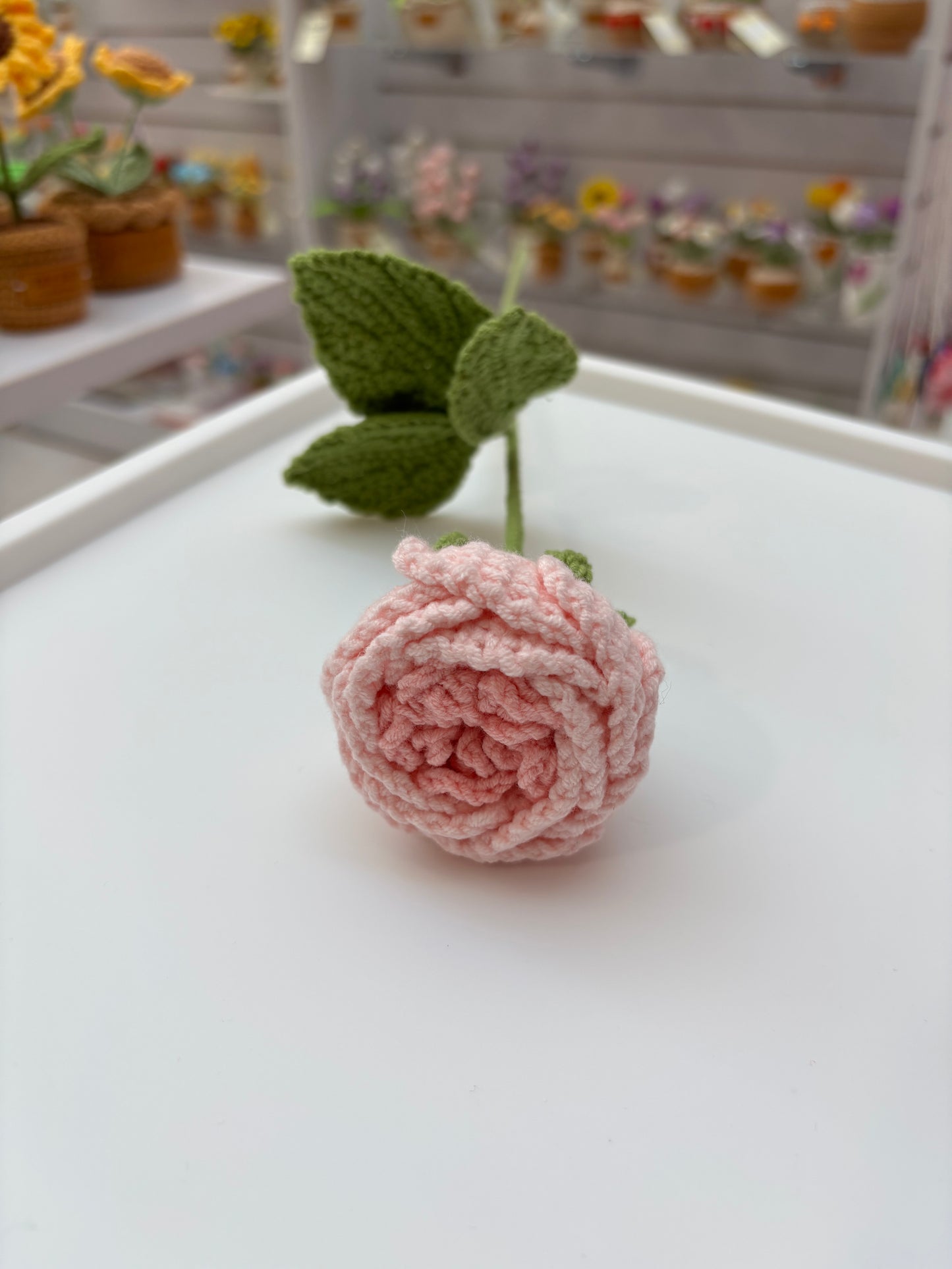 Handmade Crochet Rose Bouquet