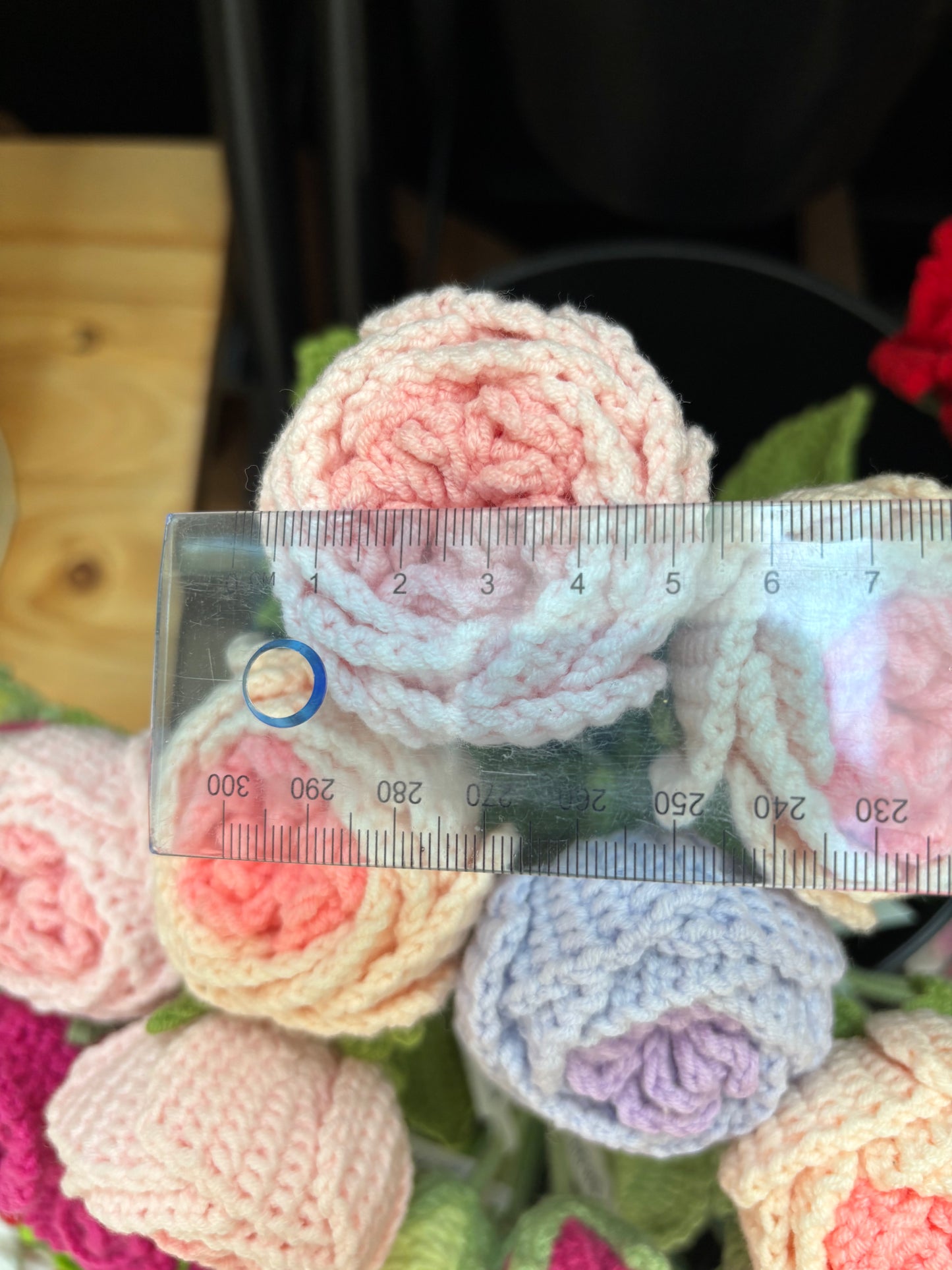 Handmade Crochet Rose Bouquet