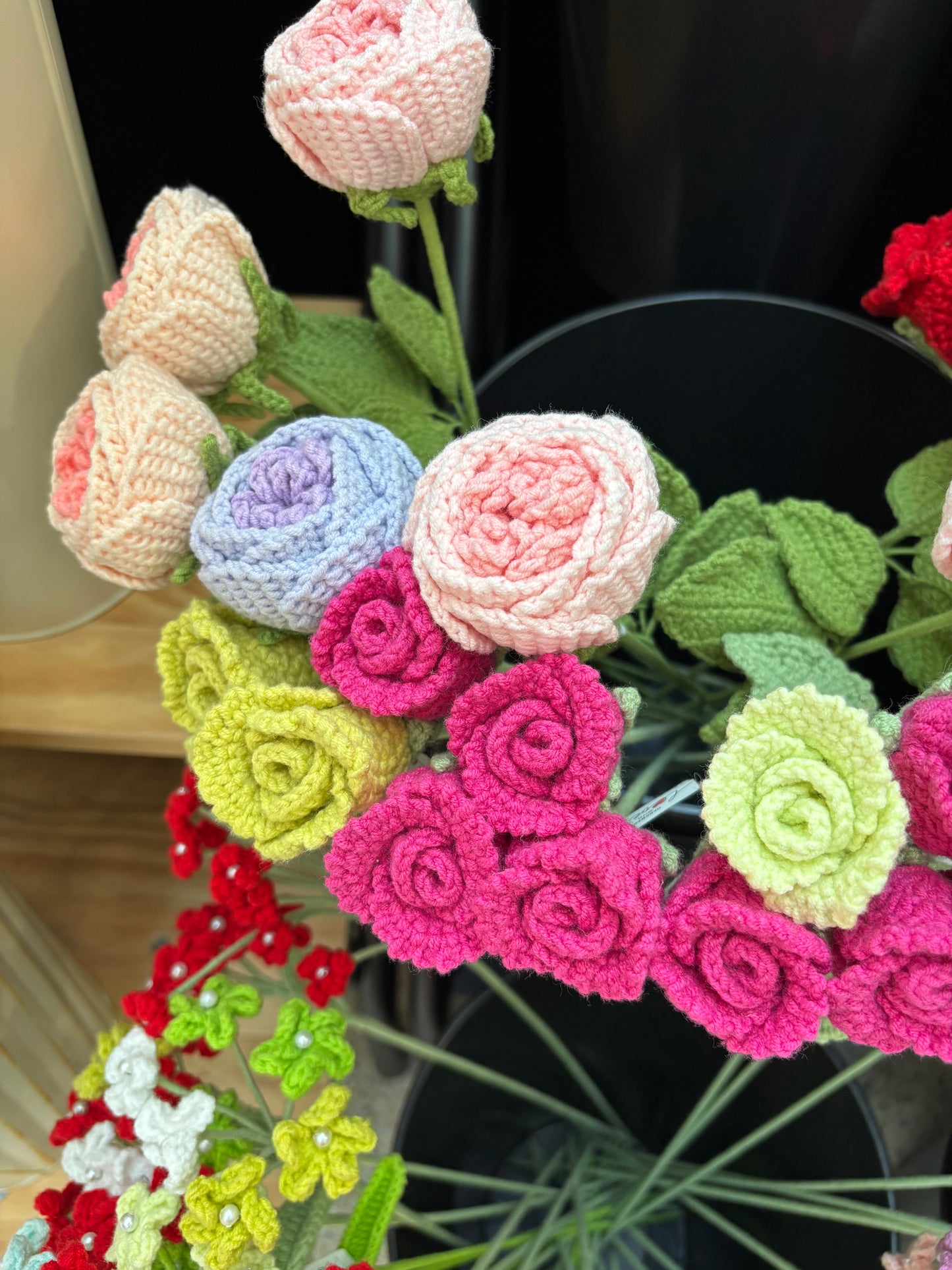 Handmade Crochet Rose - Vibrant Bloom Collection