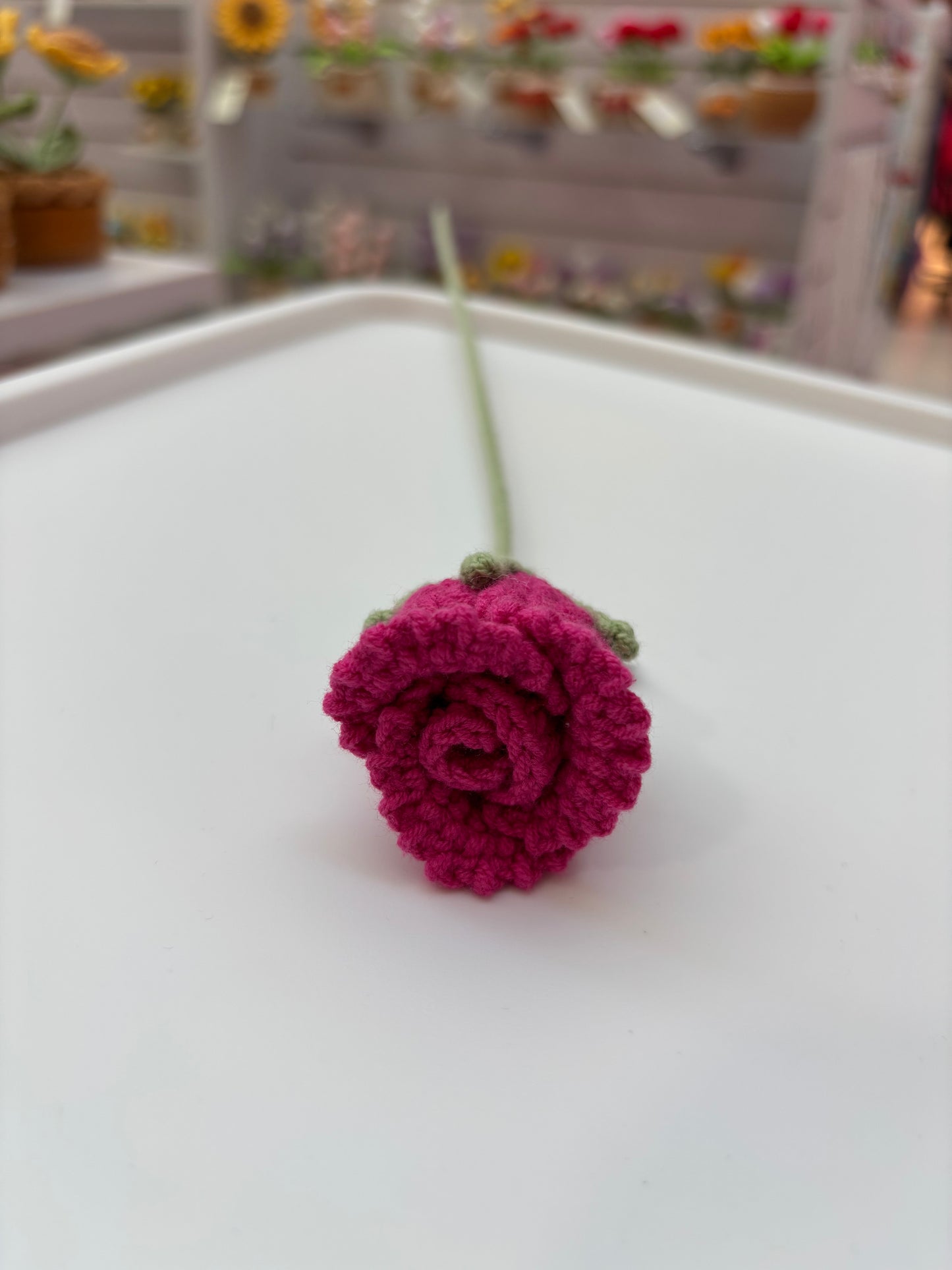 Handmade Crochet Rose - Vibrant Bloom Collection