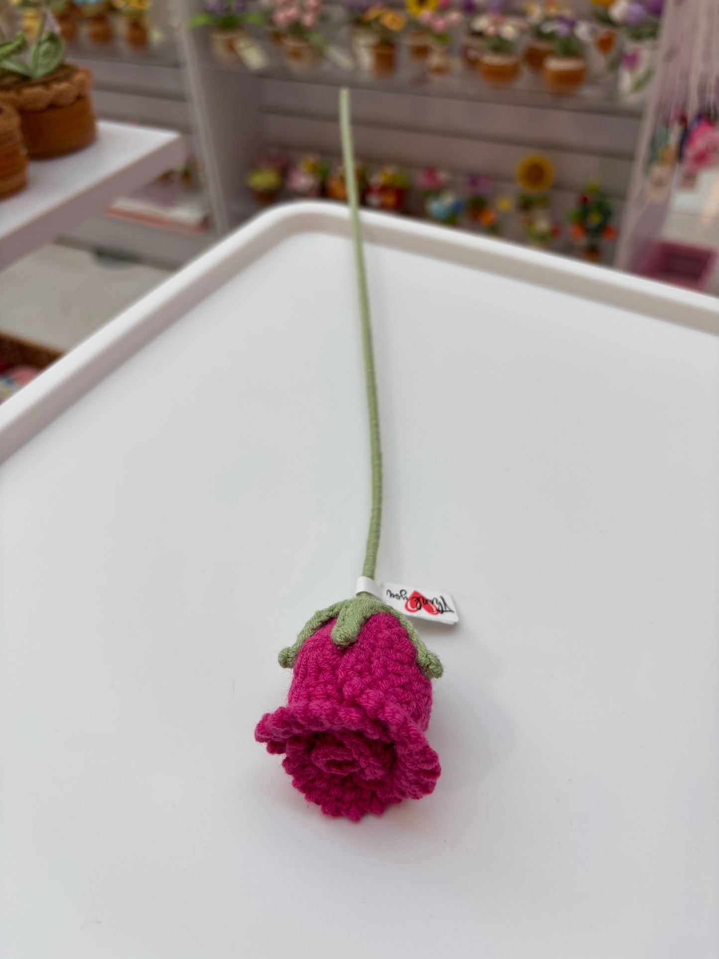 Handmade Crochet Rose - Vibrant Bloom Collection