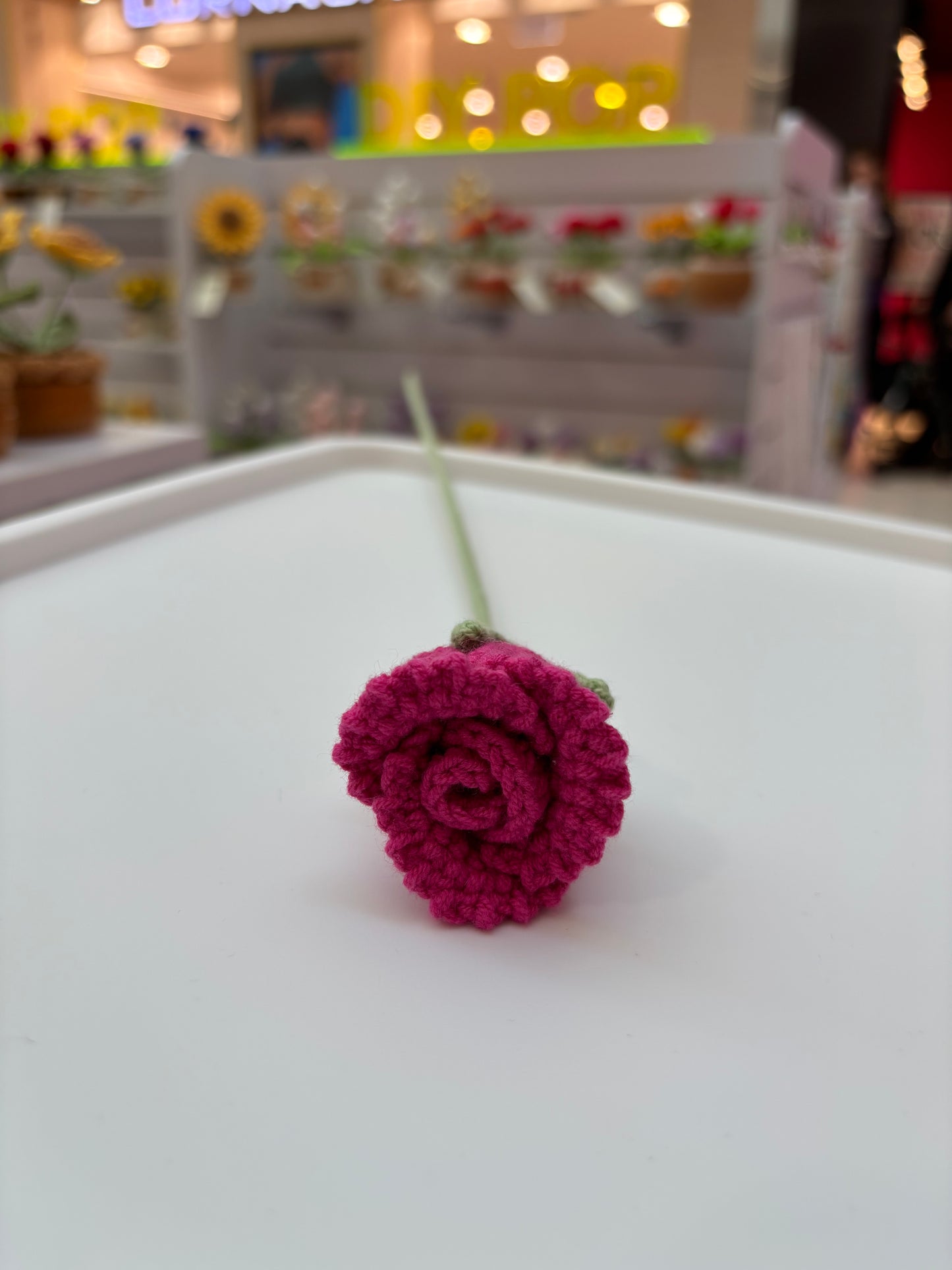 Handmade Crochet Rose - Vibrant Bloom Collection