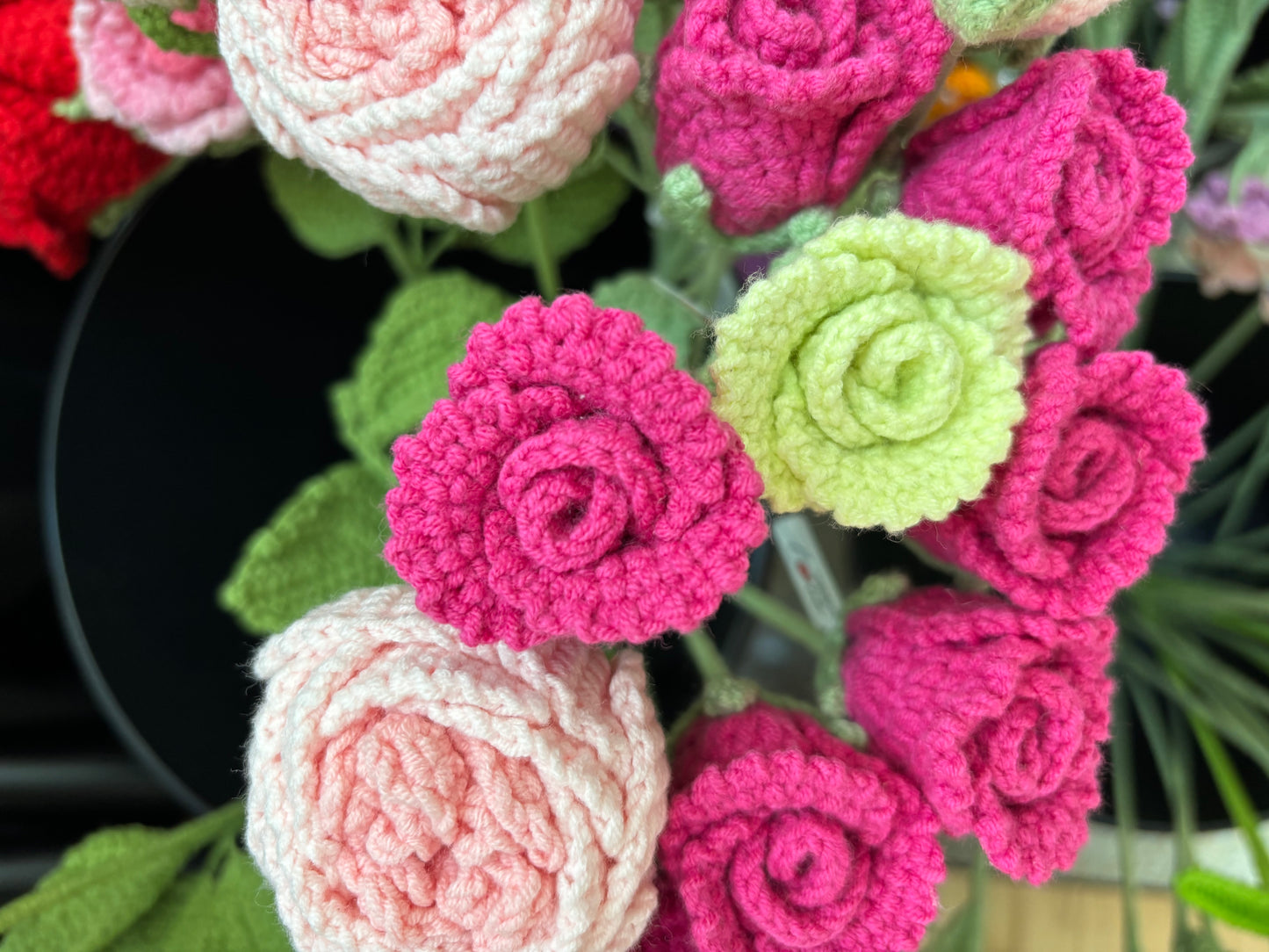 Handmade Crochet Rose - Vibrant Bloom Collection