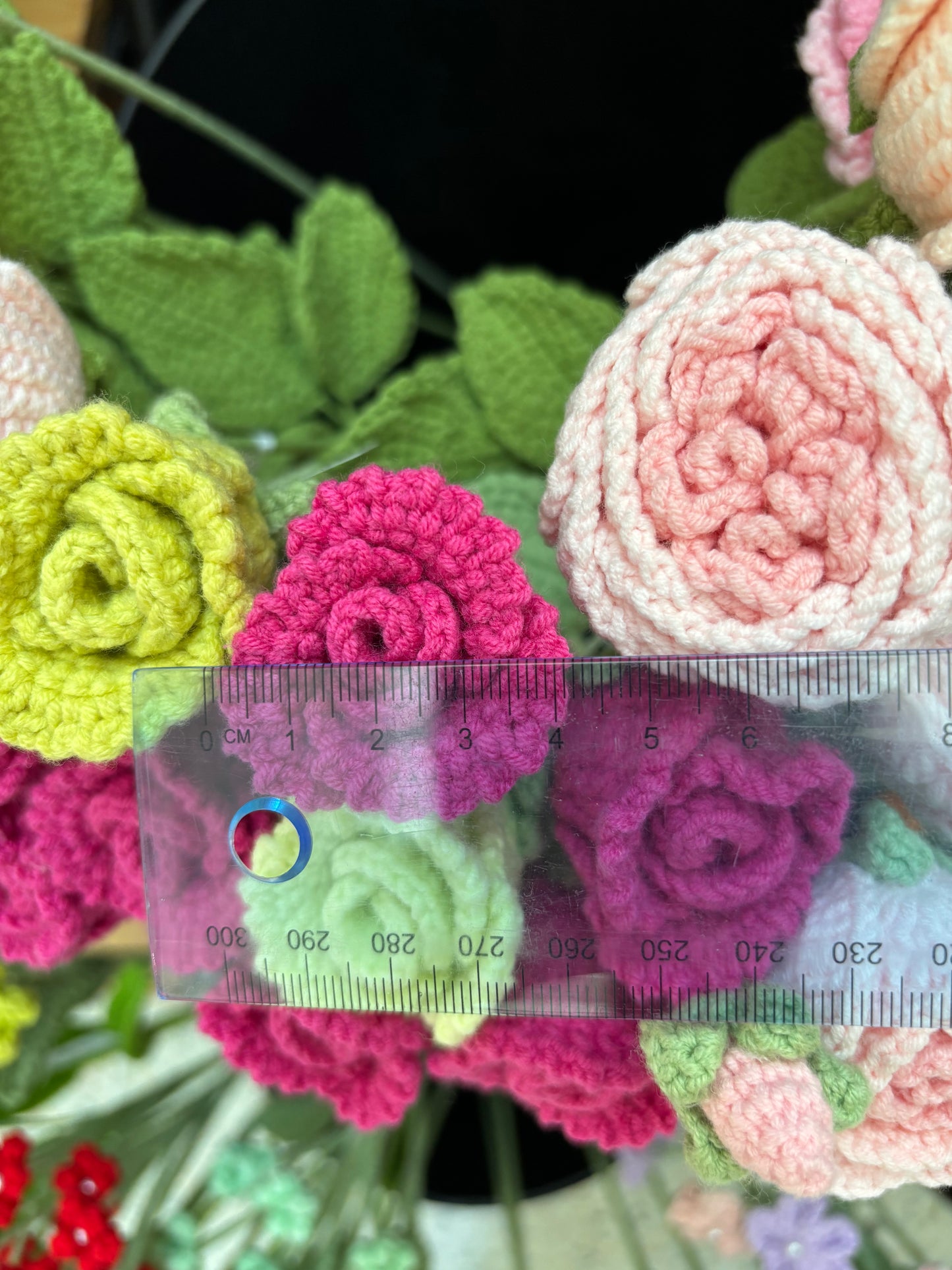 Handmade Crochet Rose - Vibrant Bloom Collection