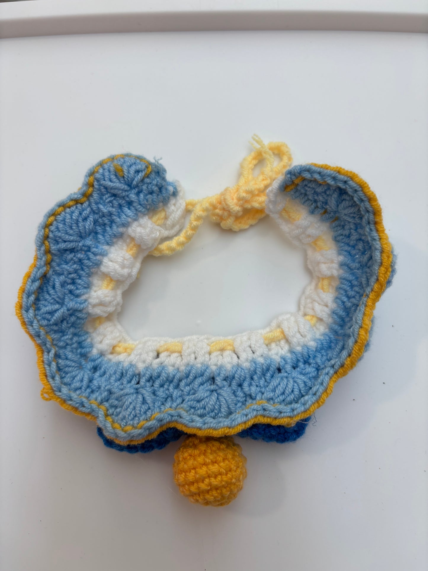 Handmade Crochet Pet Collar – Adorable and Adjustable