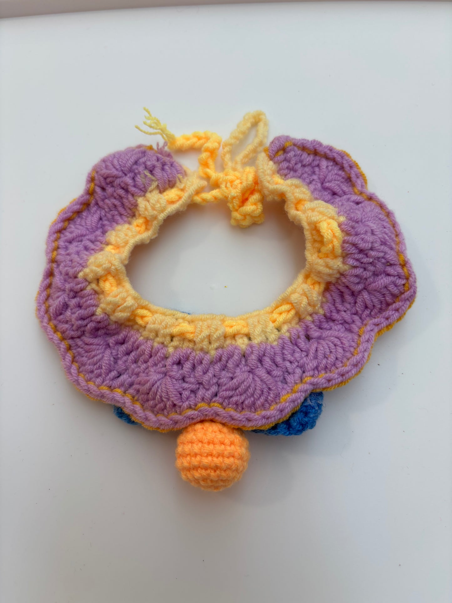 Handmade Crochet Pet Collar – Adorable and Adjustable