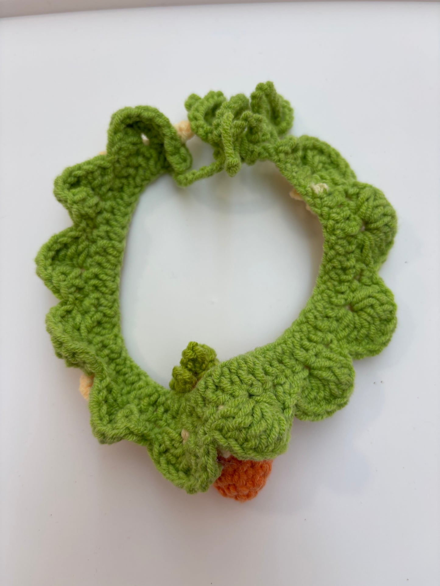 Handmade Crochet Pet Collar – Adorable and Adjustable