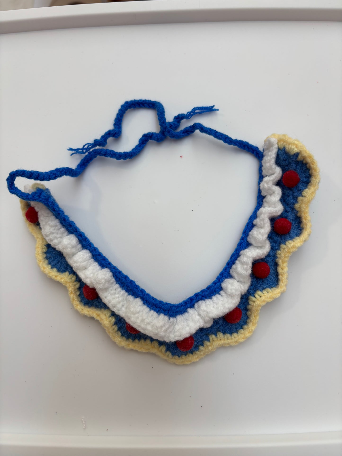 Handmade Crochet Pet Collar – Adorable and Adjustable