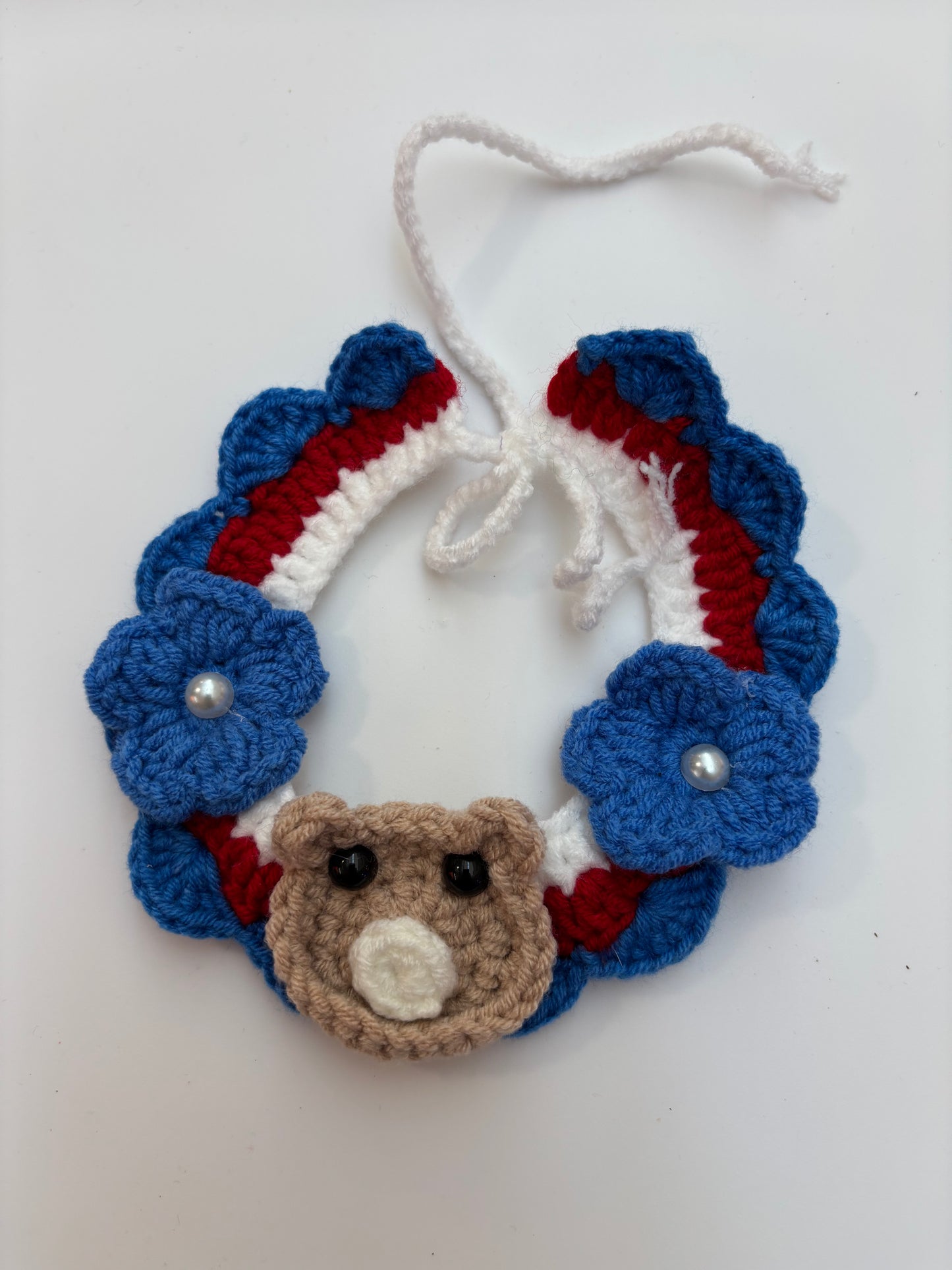 Handmade Crochet Pet Collar – Adorable and Adjustable