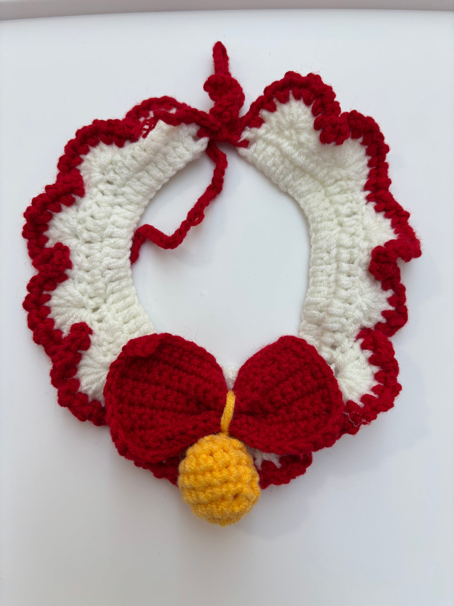 Handmade Crochet Pet Collar – Adorable and Adjustable