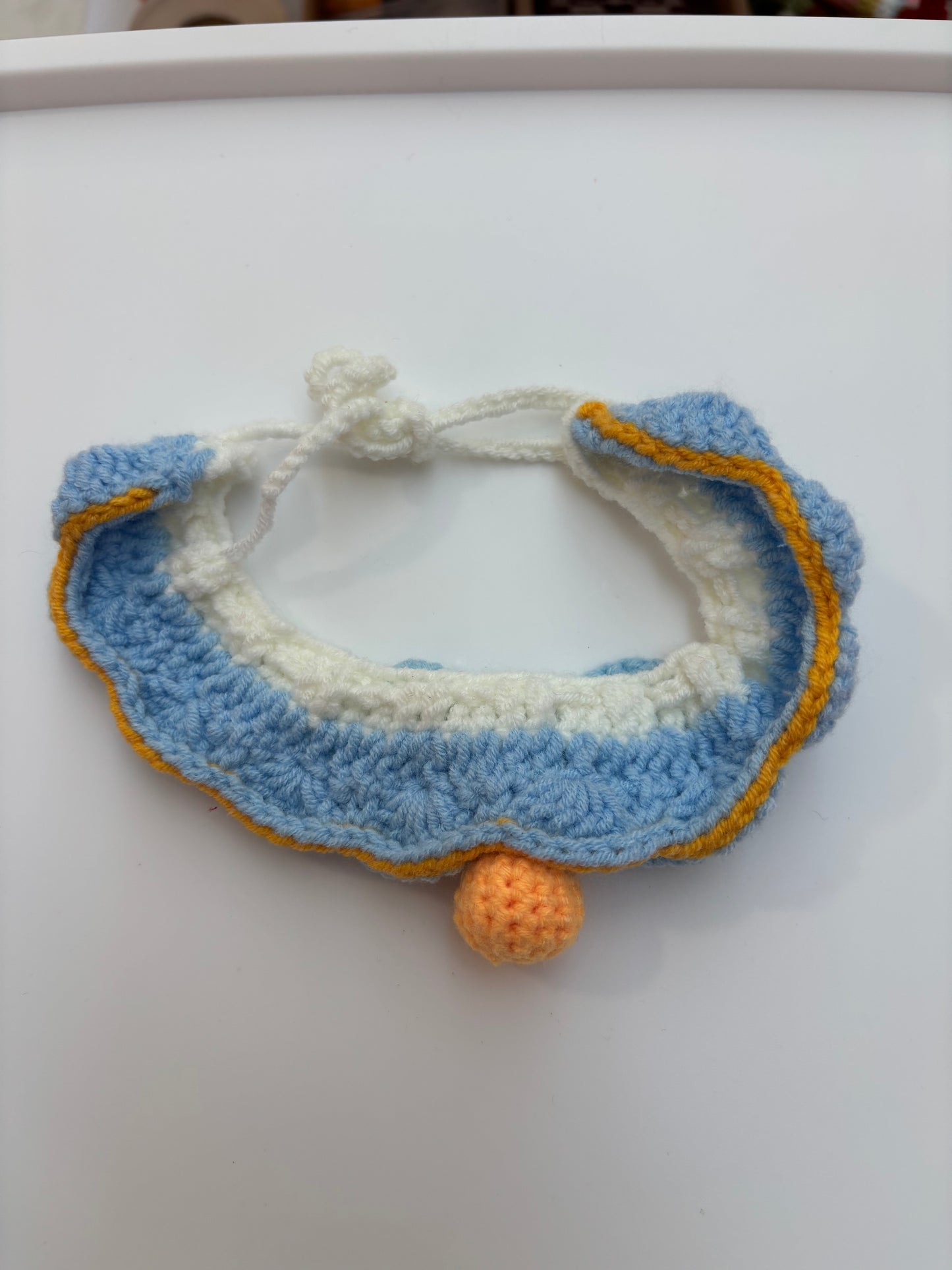 Handmade Crochet Pet Collar – Adorable and Adjustable