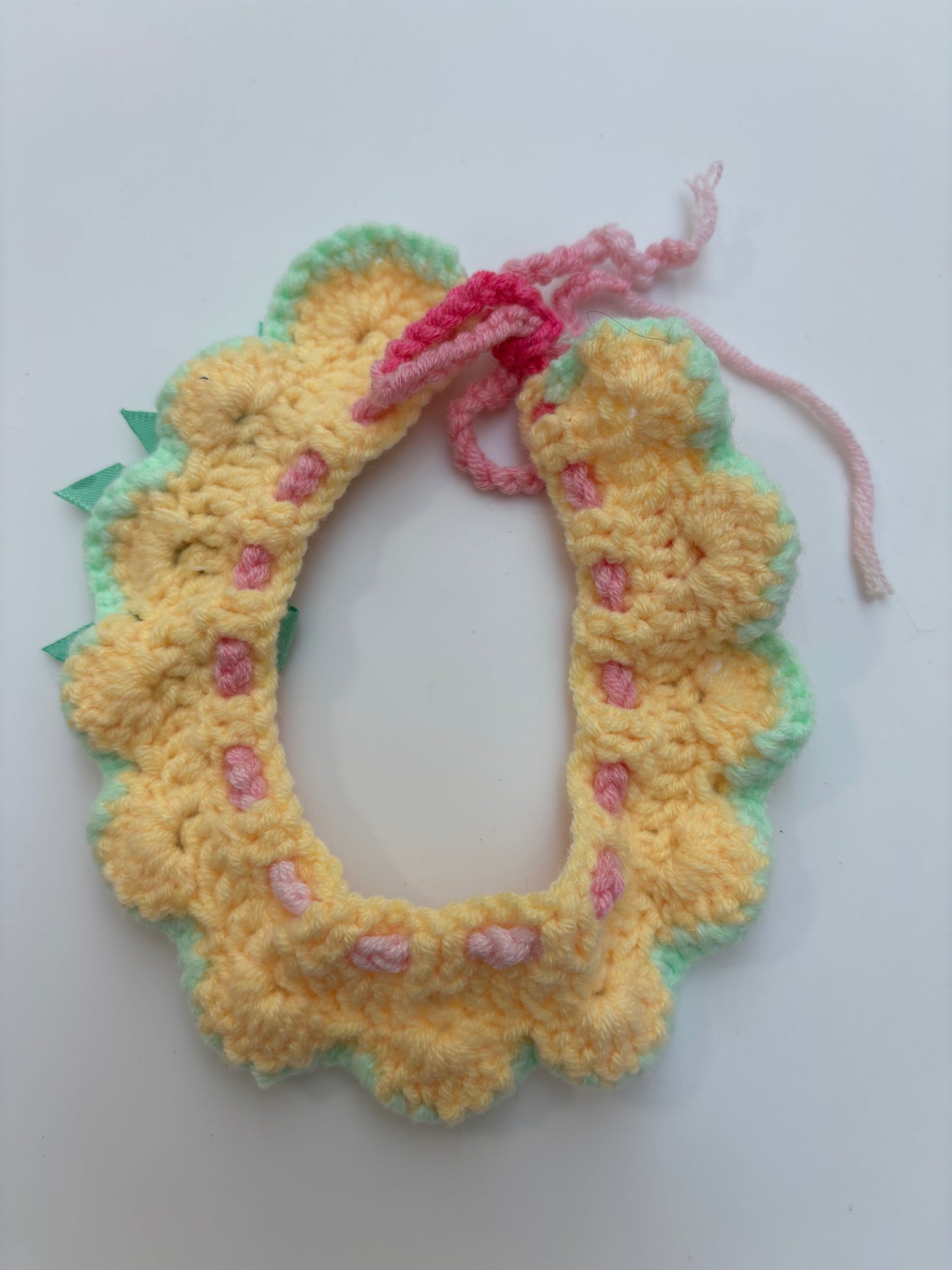 Handmade Crochet Pet Collar – Adorable and Adjustable