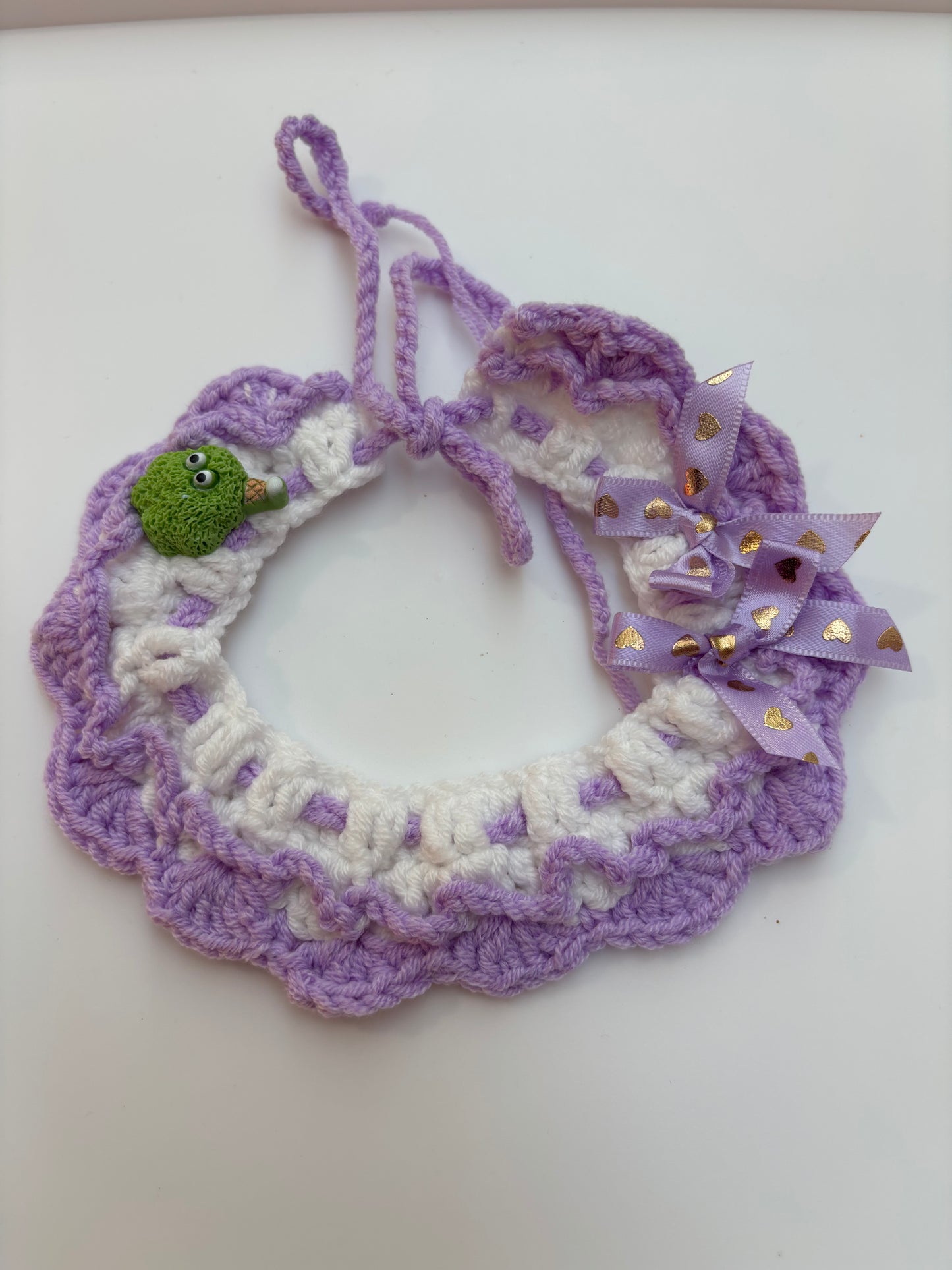 Handmade Crochet Pet Collar – Adorable and Adjustable