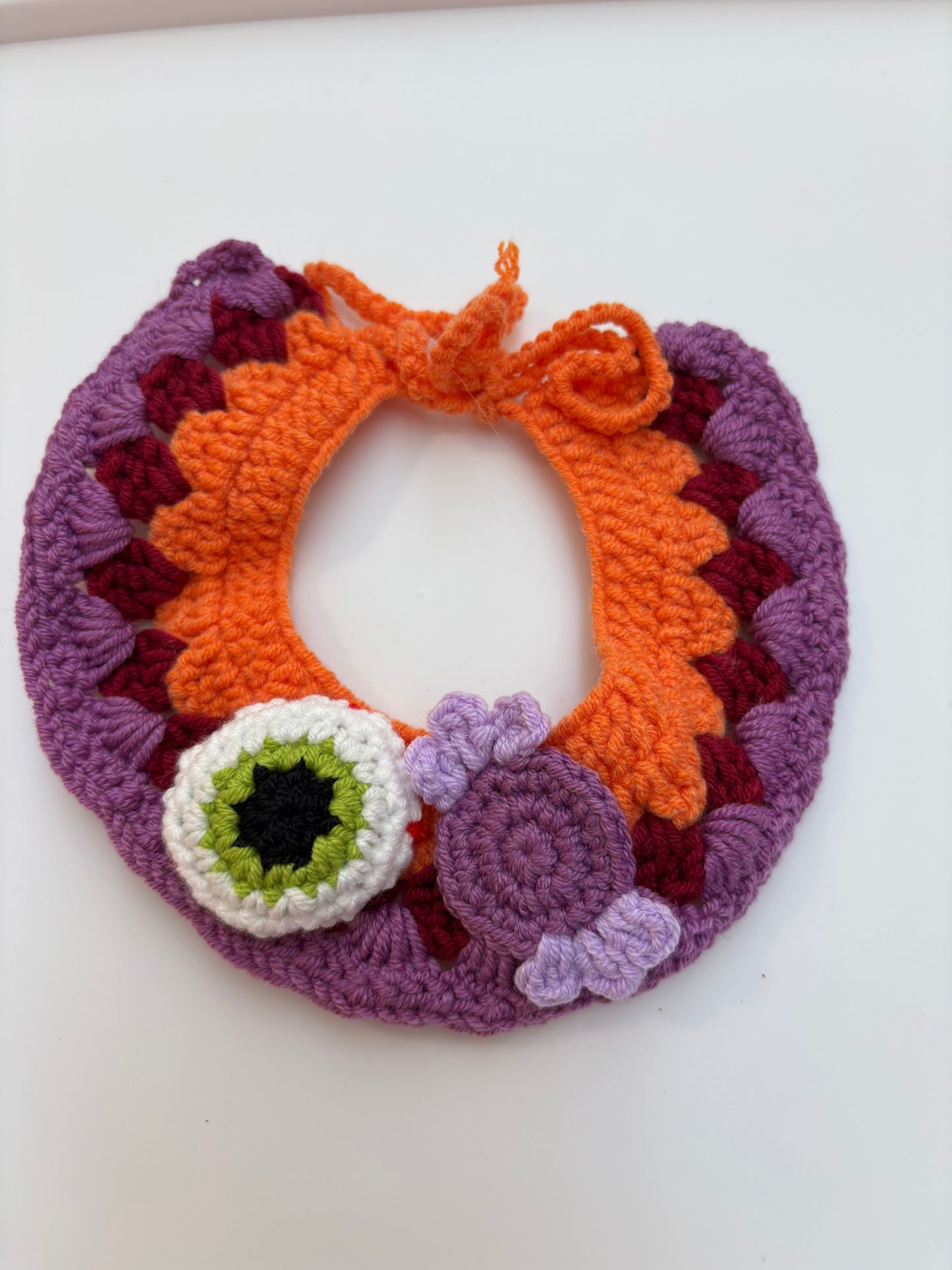 Handmade Crochet Pet Collar – Adorable and Adjustable
