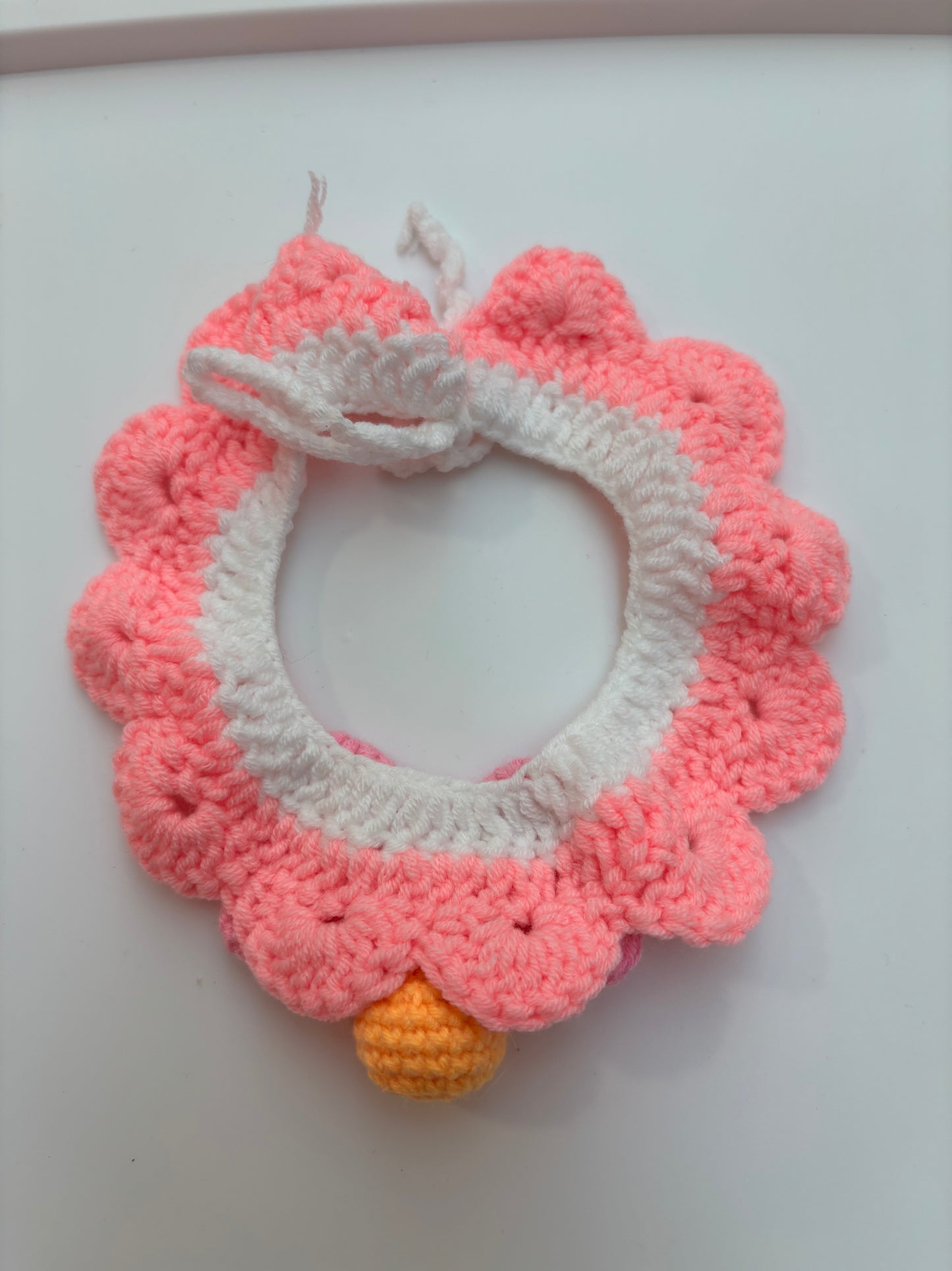 Handmade Crochet Pet Collar – Adorable and Adjustable