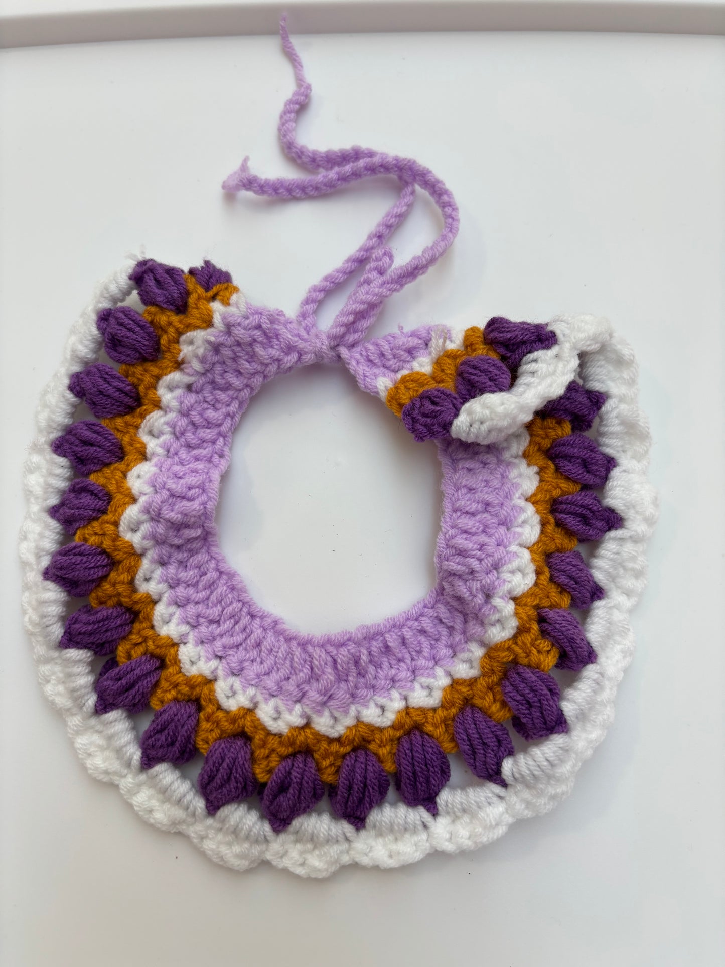Handmade Crochet Pet Collar – Adorable and Adjustable