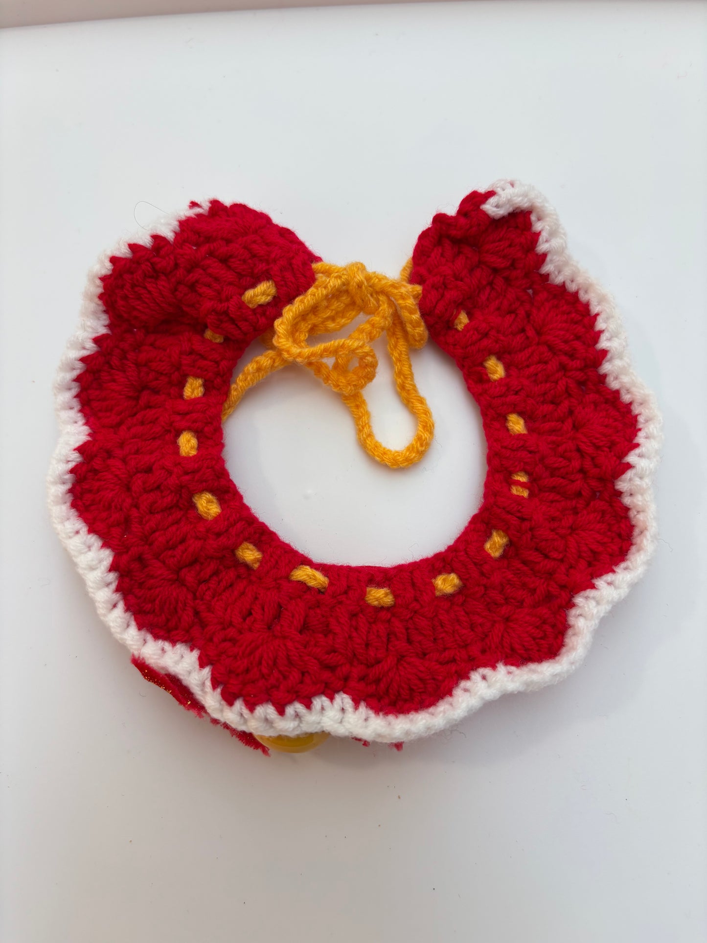 Handmade Crochet Pet Collar – Adorable and Adjustable