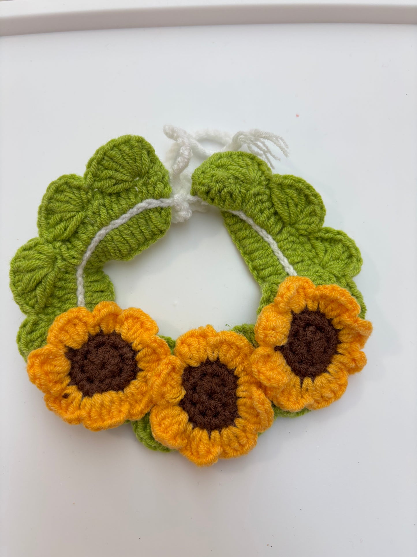 Handmade Crochet Pet Collar – Adorable and Adjustable