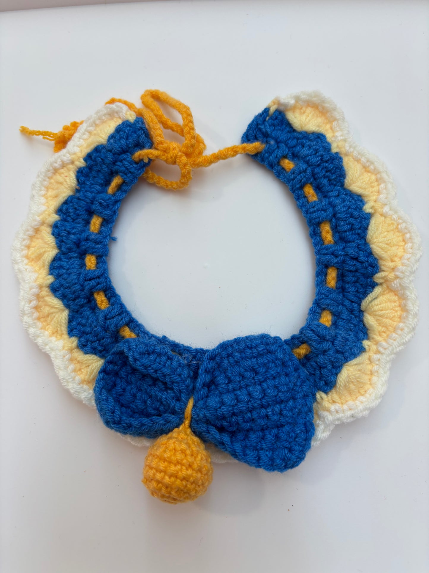 Handmade Crochet Pet Collar – Adorable and Adjustable