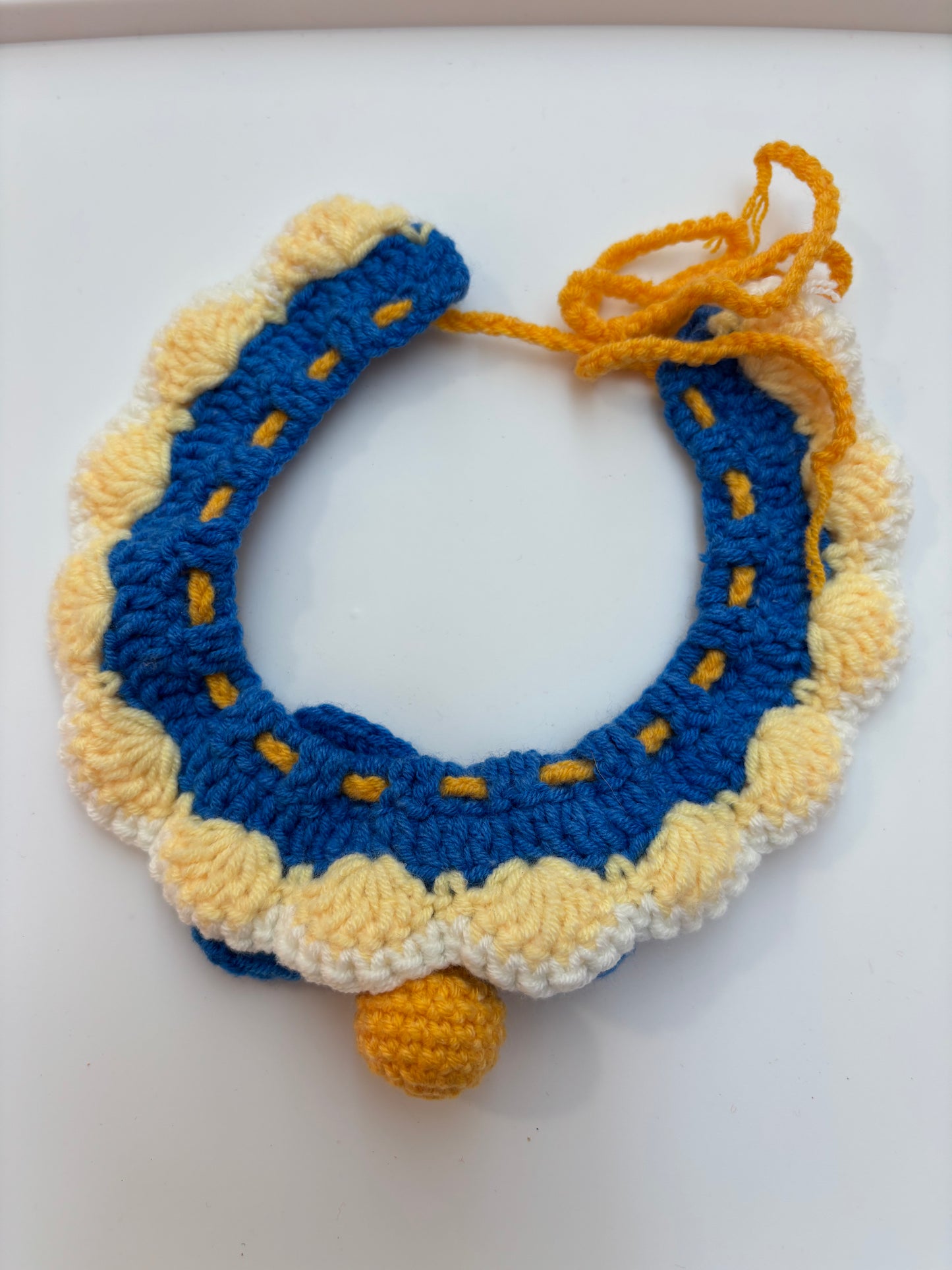 Handmade Crochet Pet Collar – Adorable and Adjustable