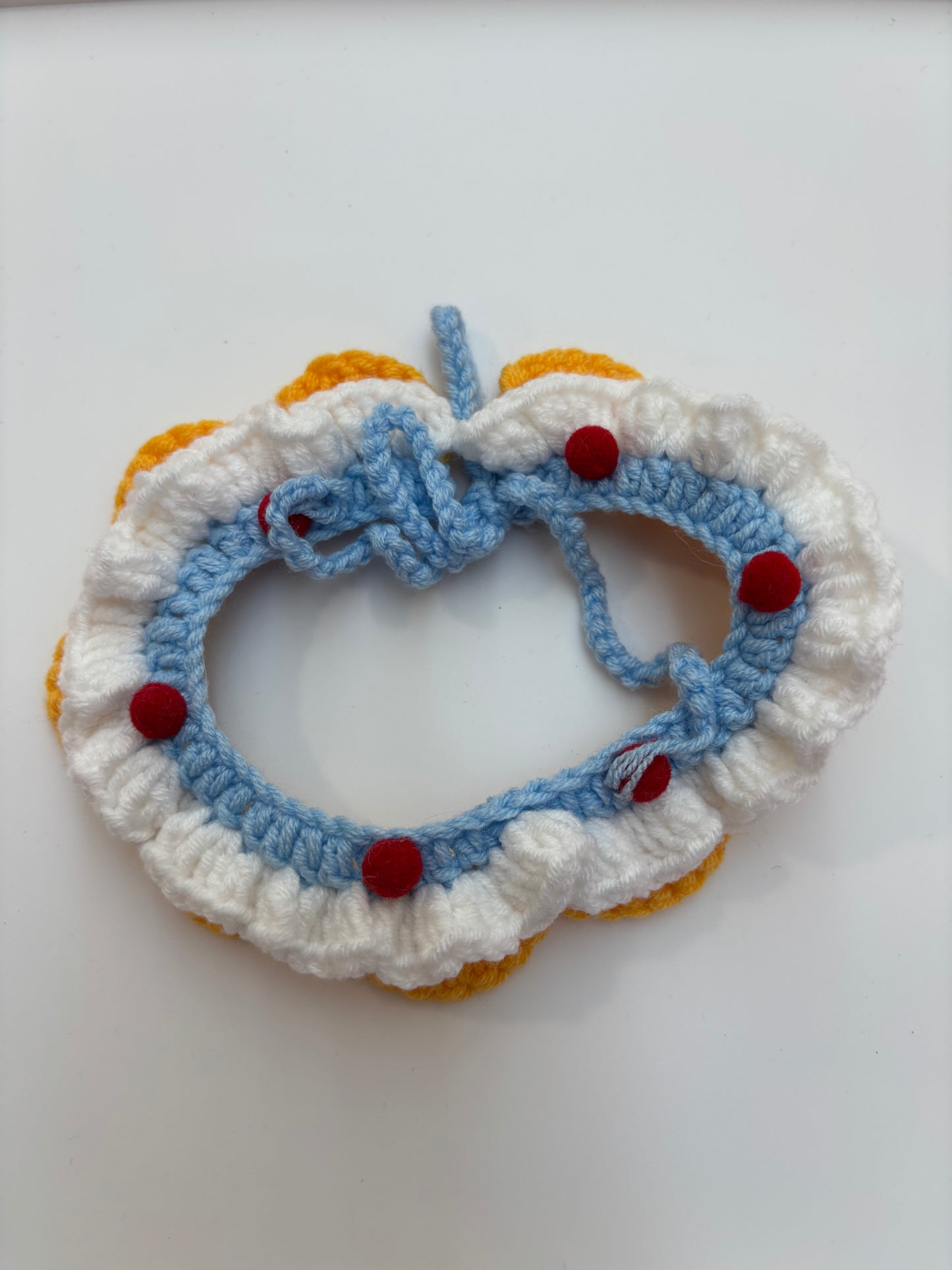 Handmade Crochet Pet Collar – Adorable and Adjustable