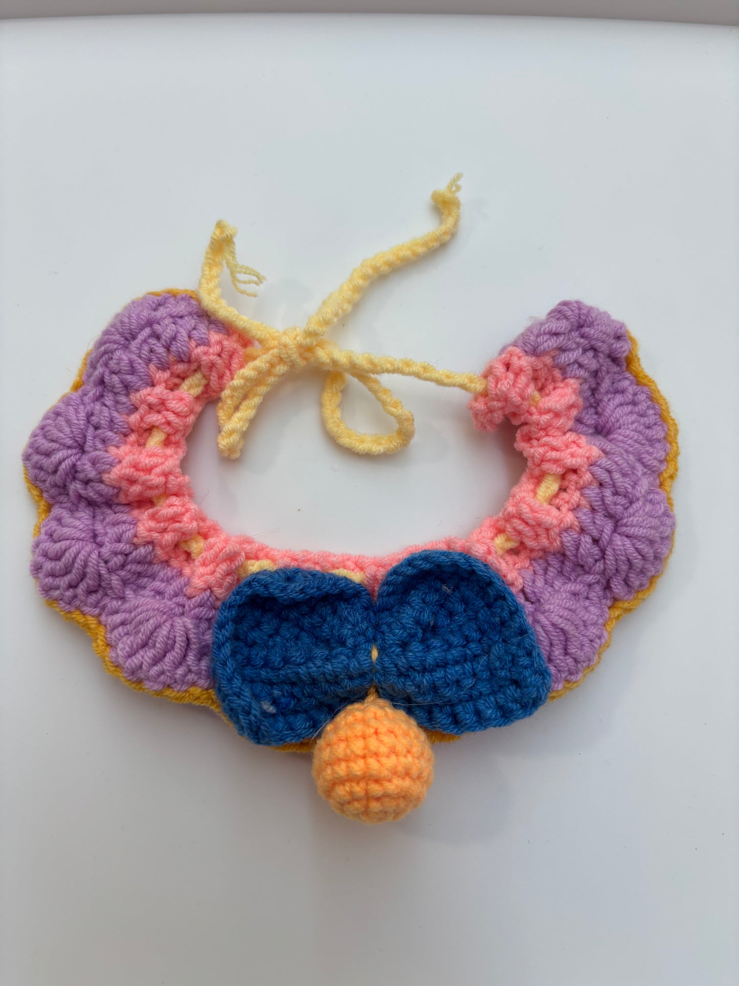 Handmade Crochet Pet Collar – Adorable and Adjustable