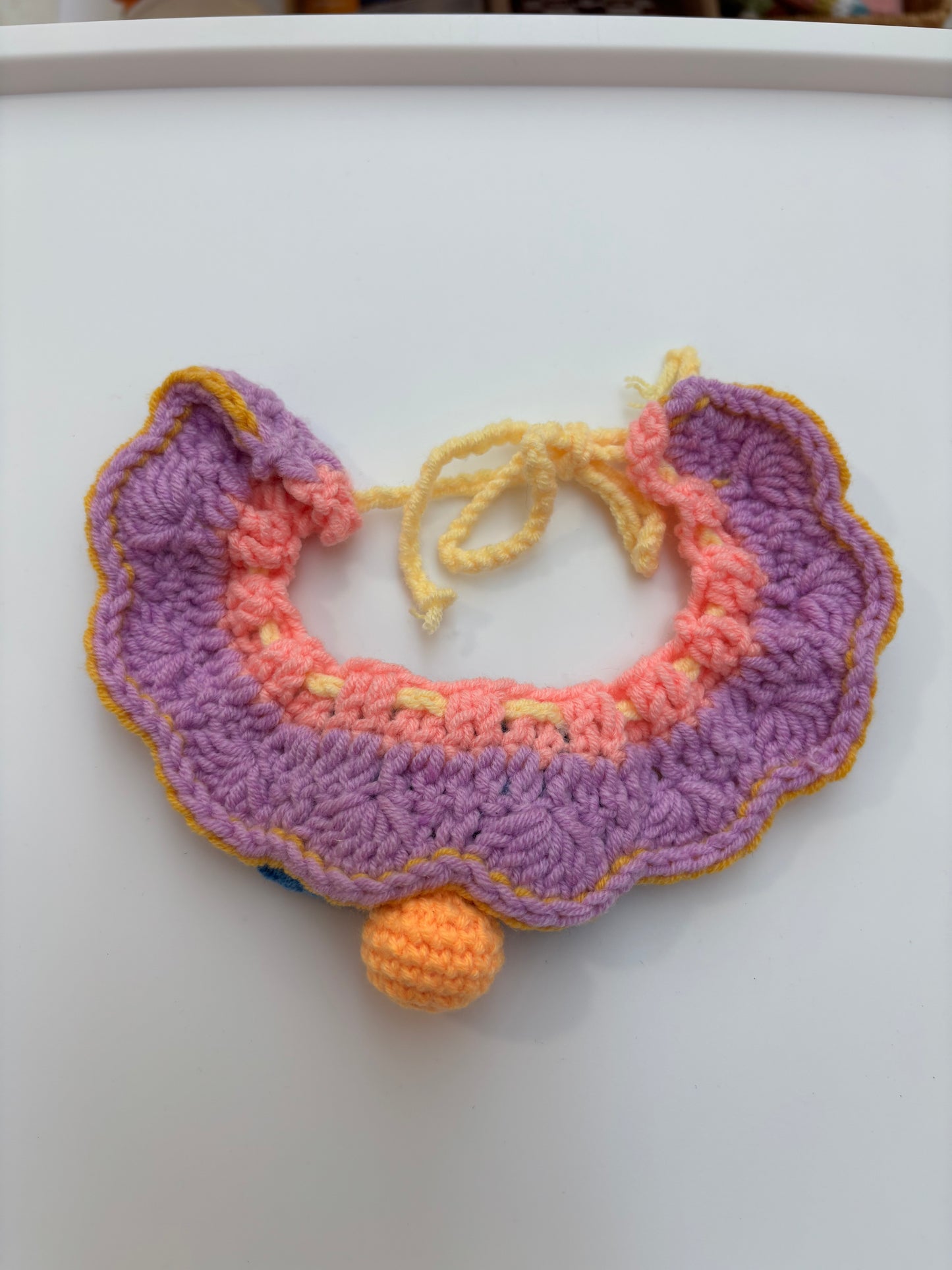 Handmade Crochet Pet Collar – Adorable and Adjustable