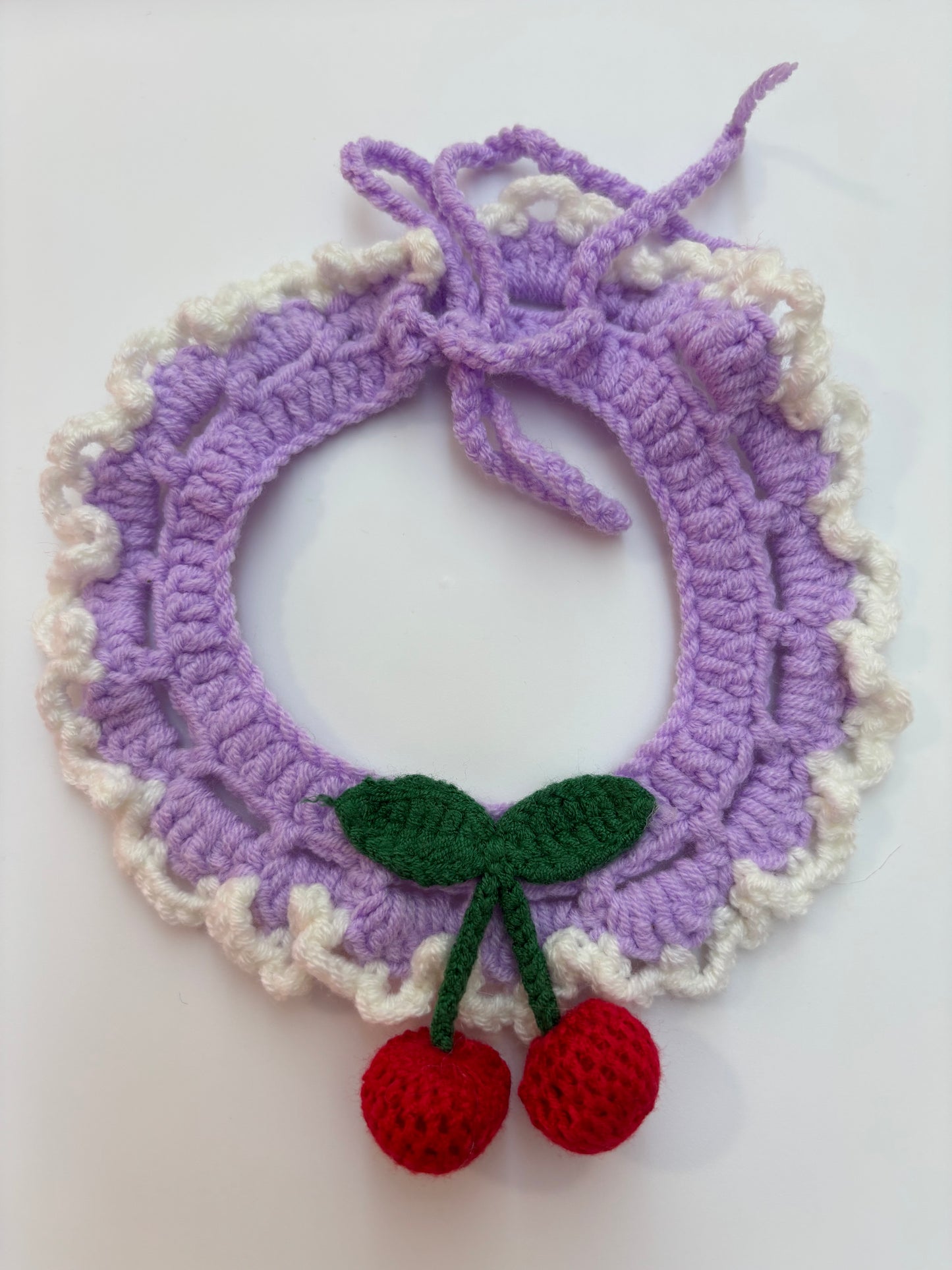 Handmade Crochet Pet Collar – Adorable and Adjustable