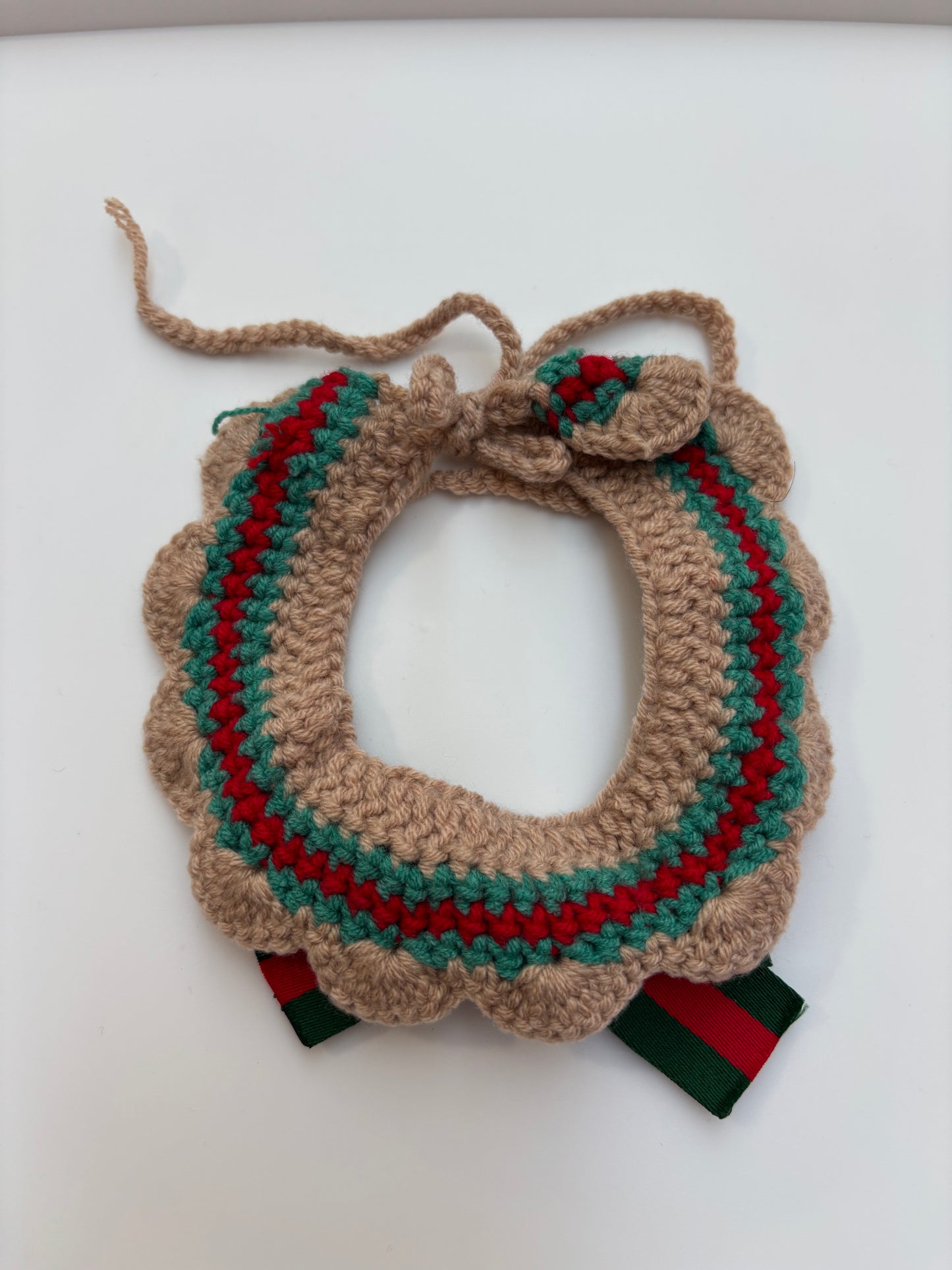 Handmade Crochet Pet Collar – Adorable and Adjustable