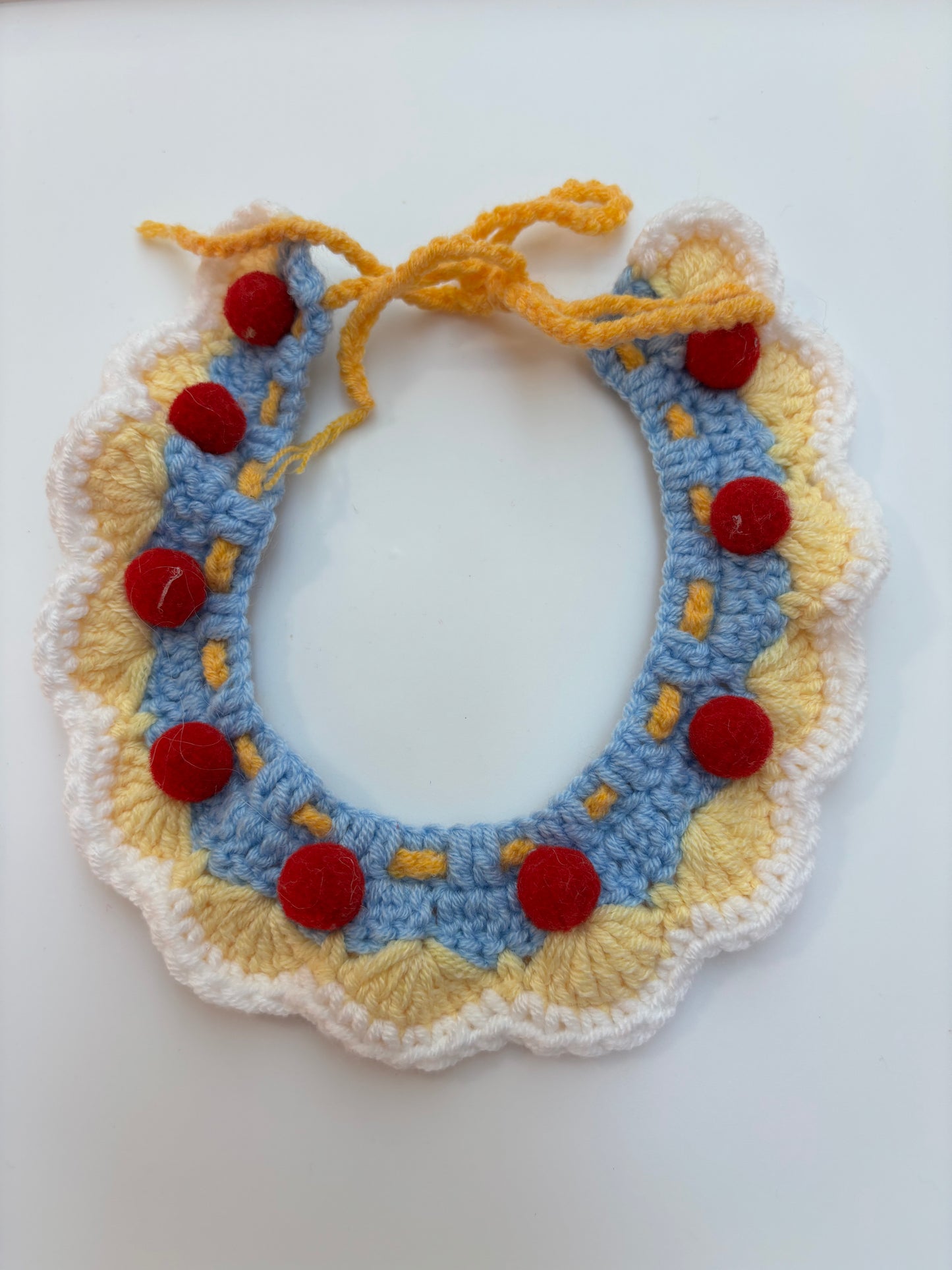Handmade Crochet Pet Collar – Adorable and Adjustable