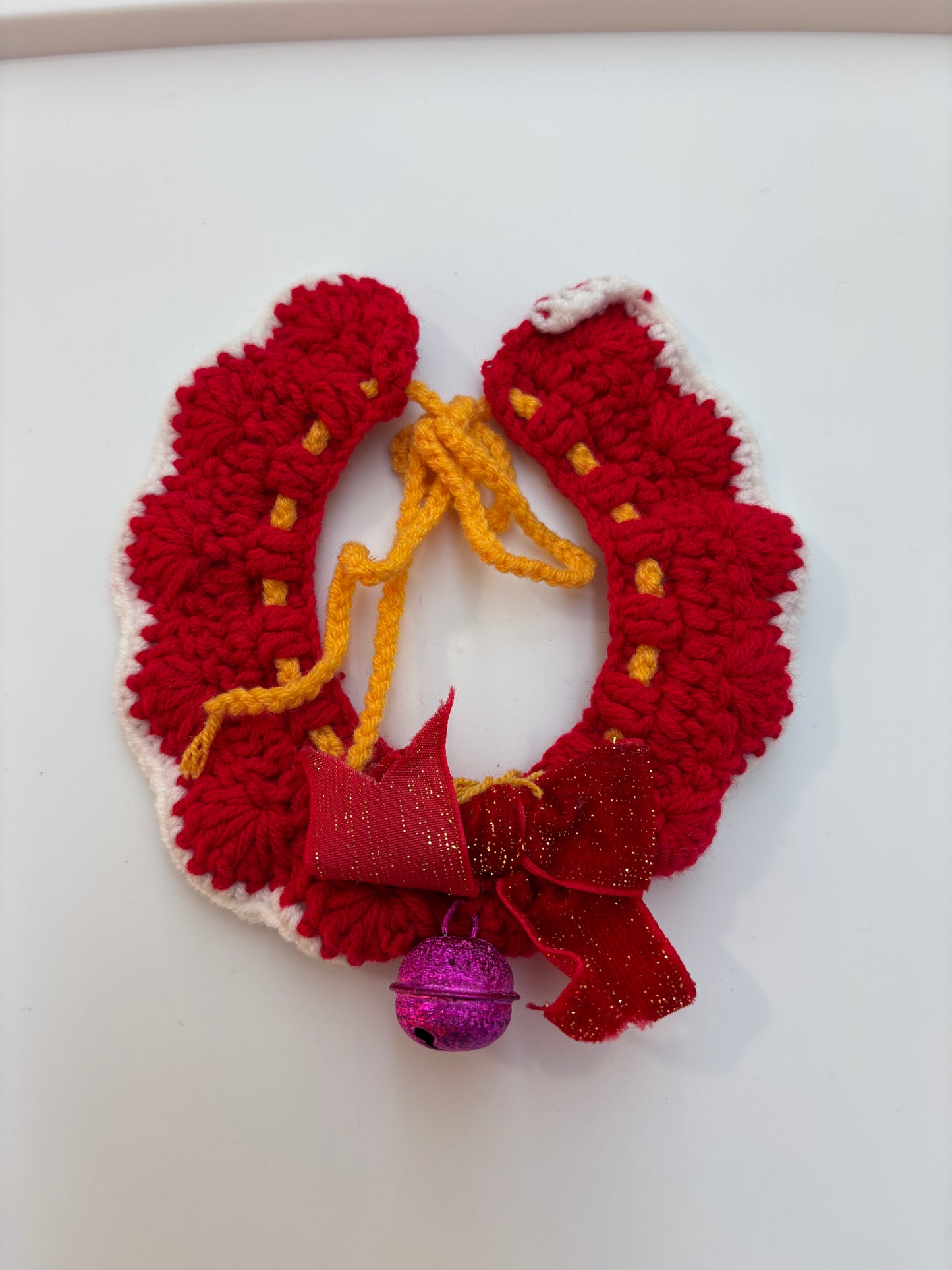Handmade Crochet Pet Collar – Adorable and Adjustable