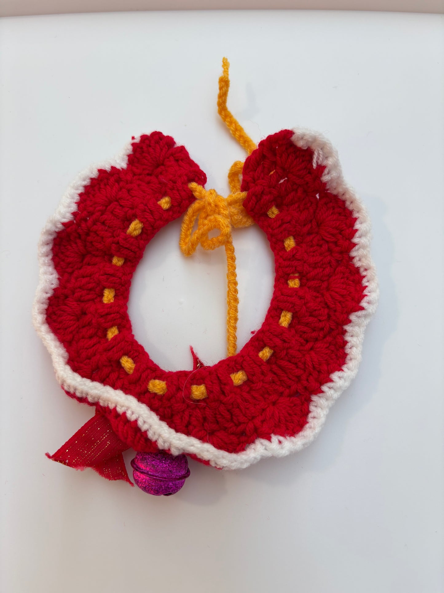 Handmade Crochet Pet Collar – Adorable and Adjustable