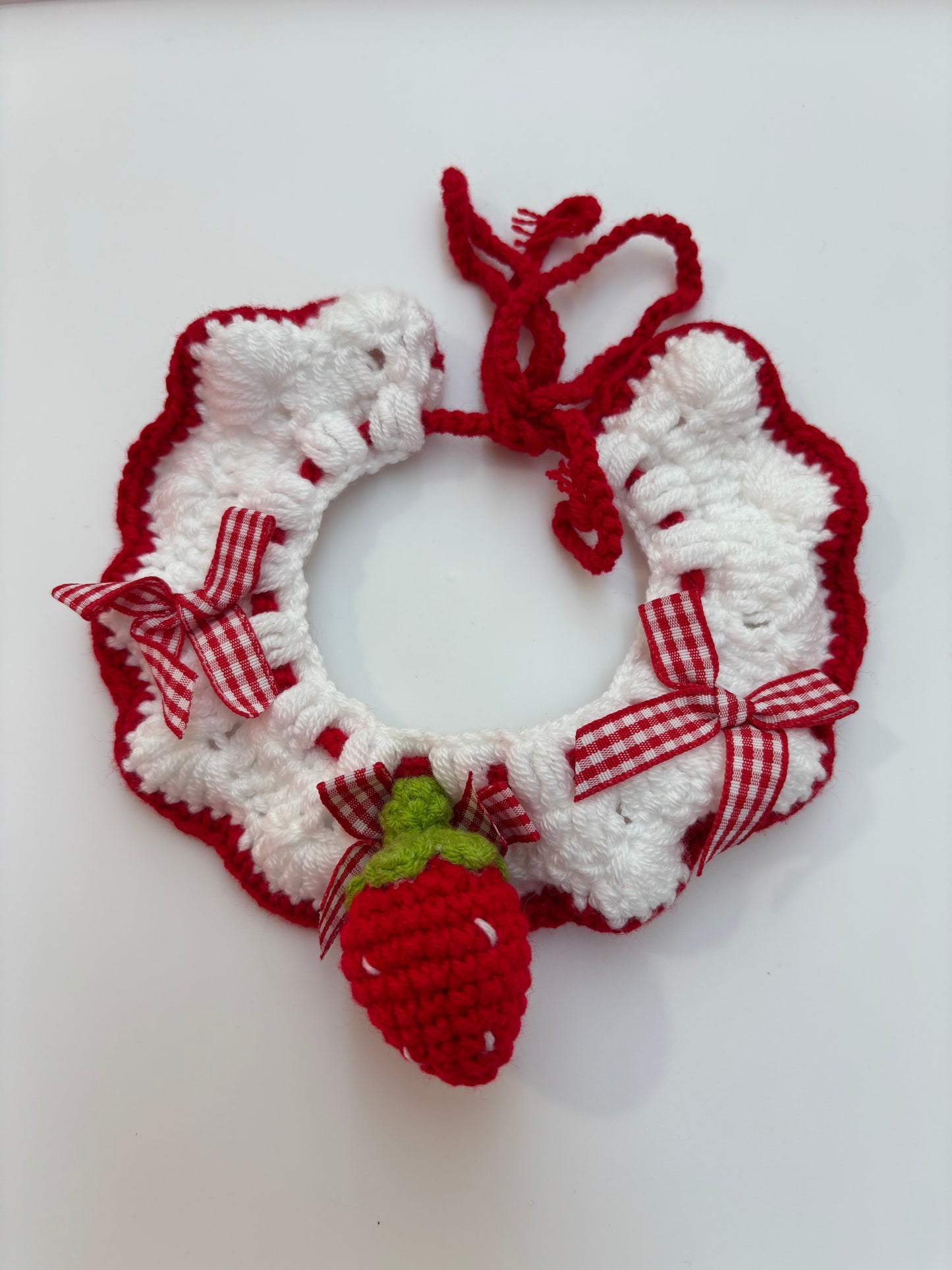 Handmade Crochet Pet Collar – Adorable and Adjustable