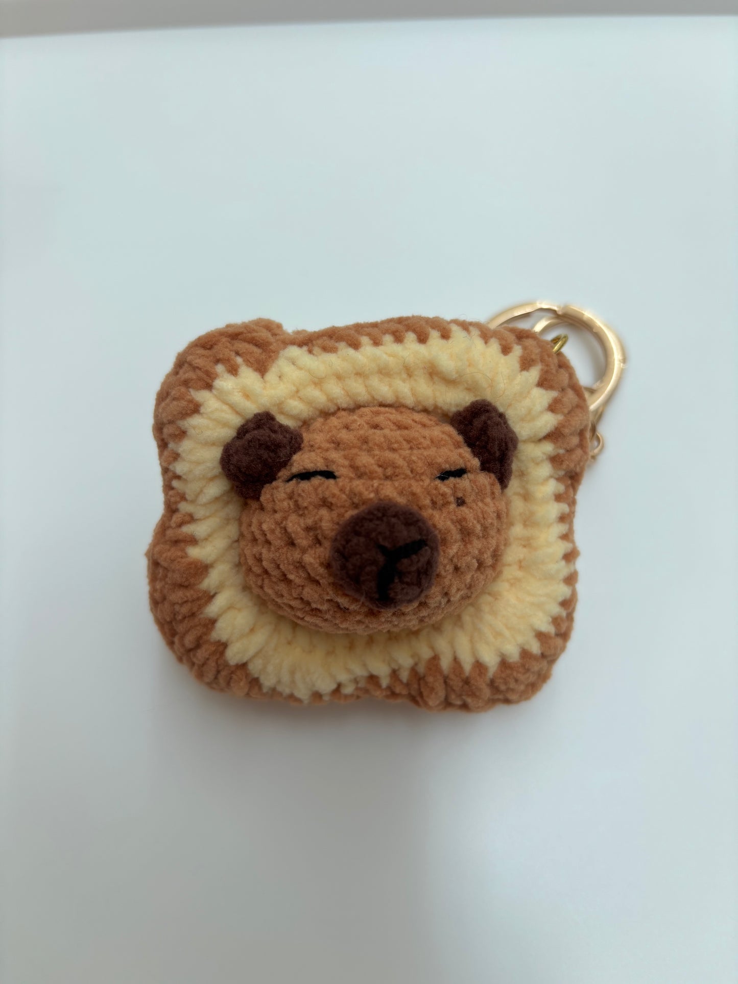 Crochet Animal Keychain - Cute Bread Design