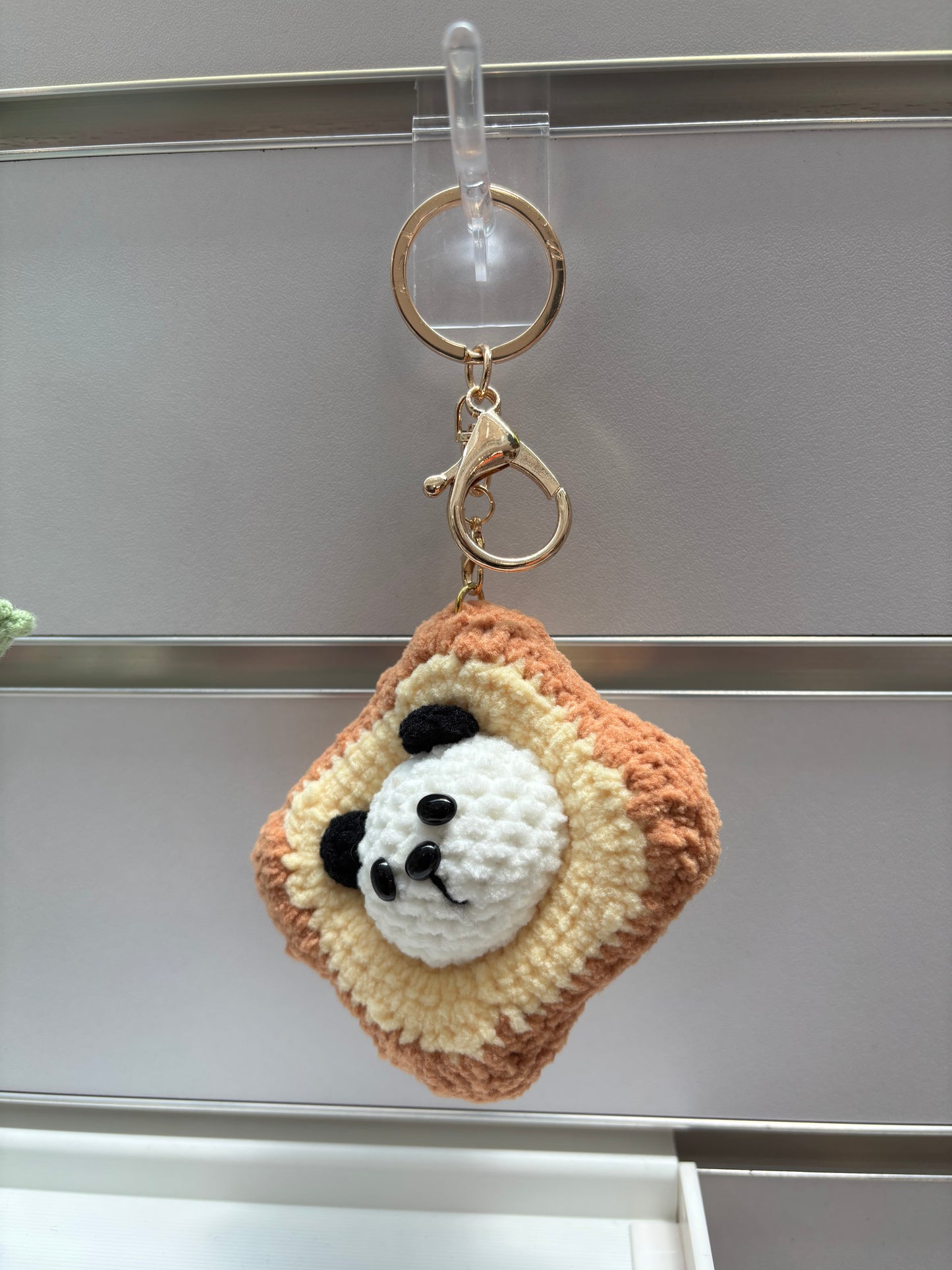 Crochet Animal Keychain - Cute Bread Design